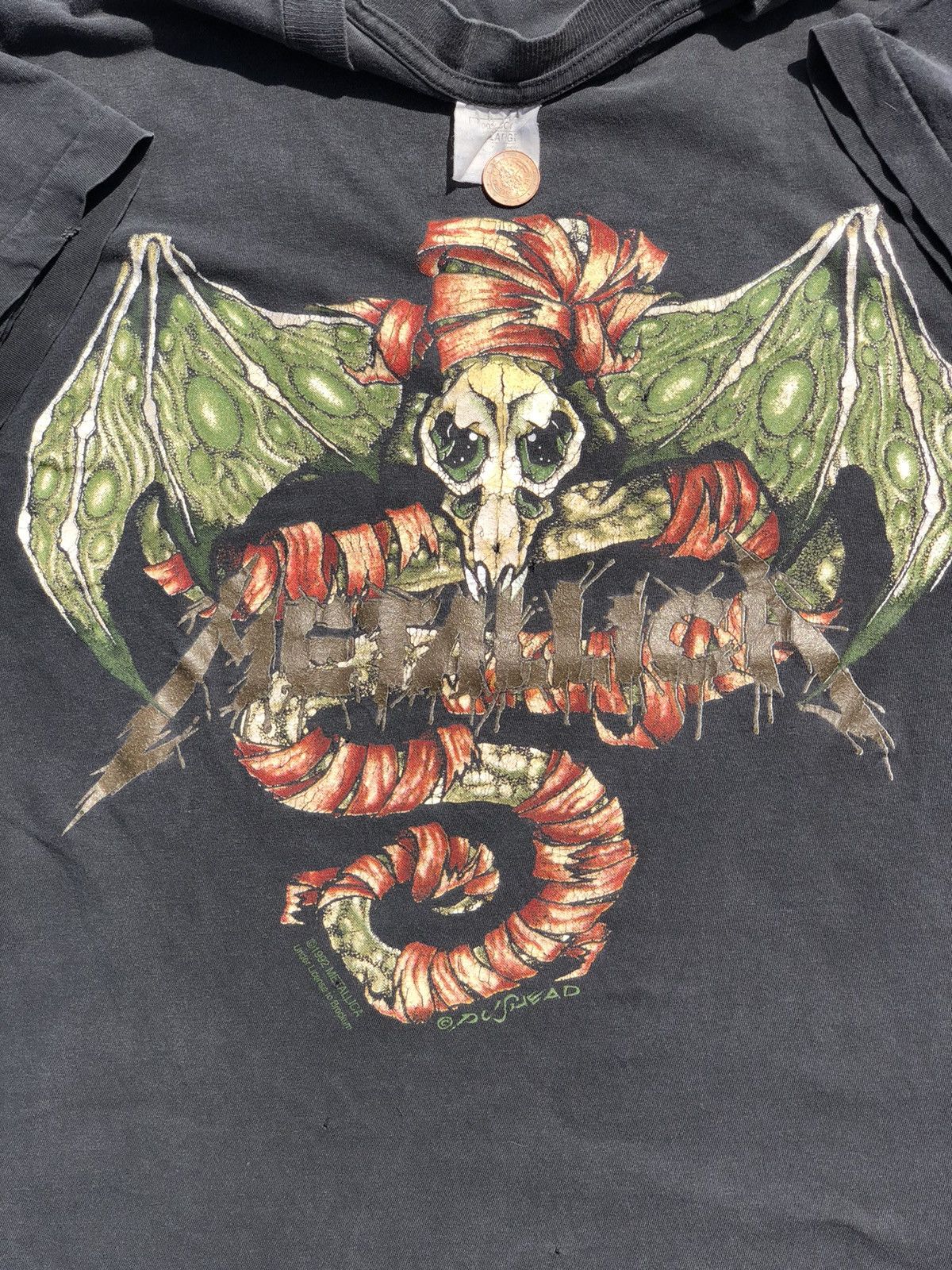 Band Tees Vintage 1992 Metallica Wherever I May Roam (Pink Floyd) Size US XL / EU 56 / 4 - 3 Thumbnail