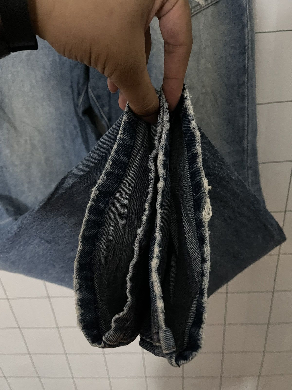 Japanese Brand × Vintage Vintage Loc Star Printed Logo Rare Design Denim Jeans Size US 34 / EU 50 - 11 Thumbnail
