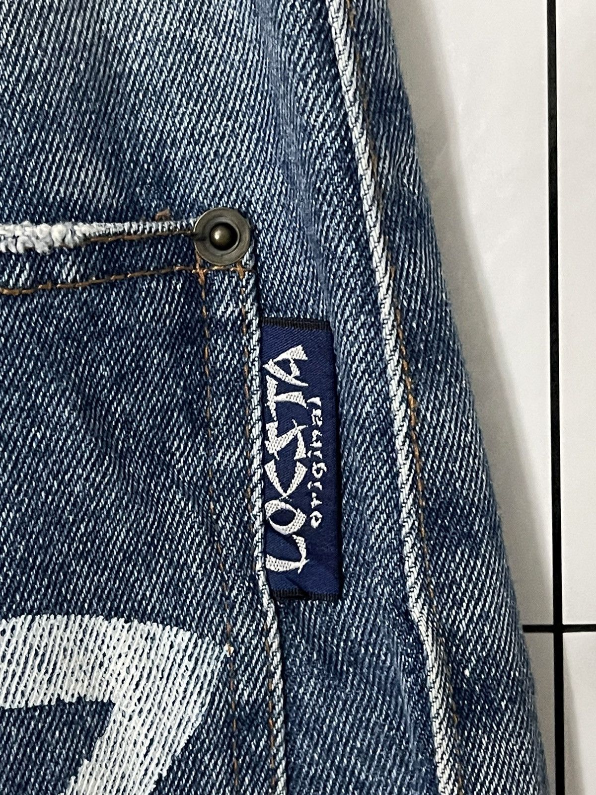 Japanese Brand × Vintage Vintage Loc Star Printed Logo Rare Design Denim Jeans Size US 34 / EU 50 - 12 Thumbnail