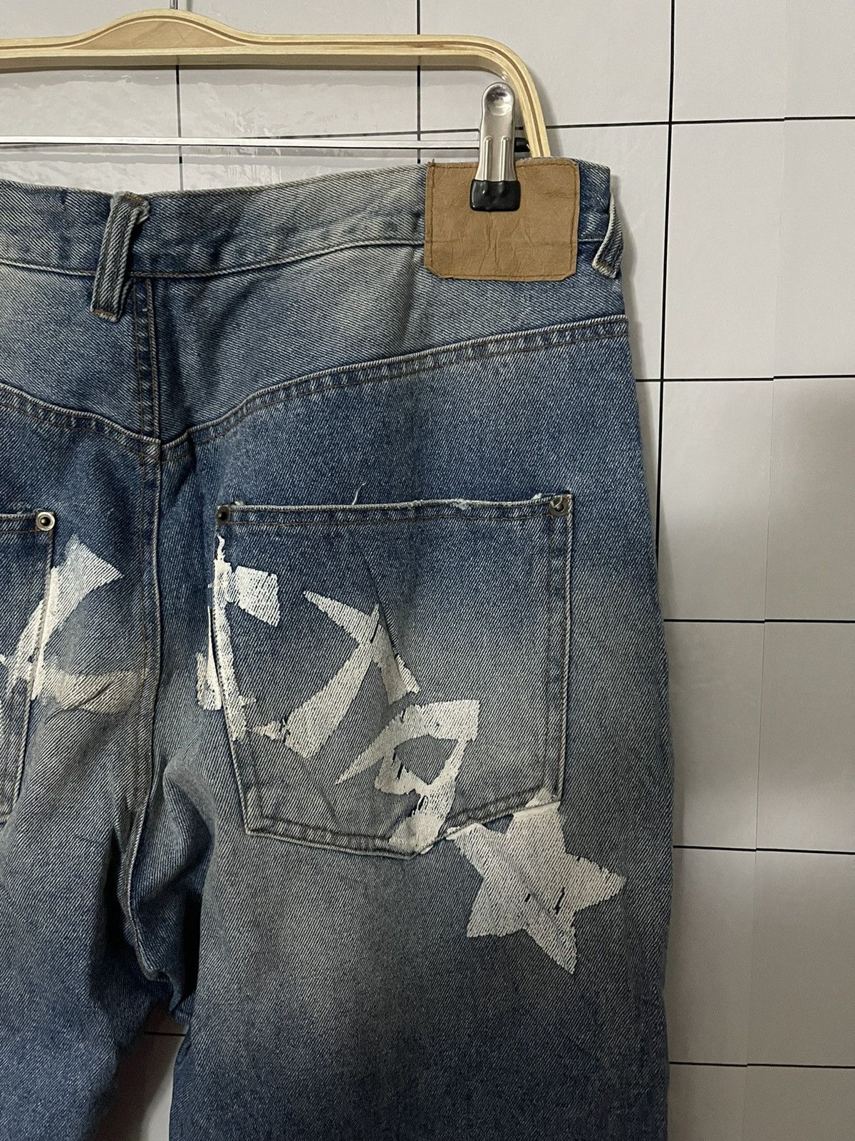 Japanese Brand × Vintage Vintage Loc Star Printed Logo Rare Design Denim Jeans Size US 34 / EU 50 - 5 Thumbnail