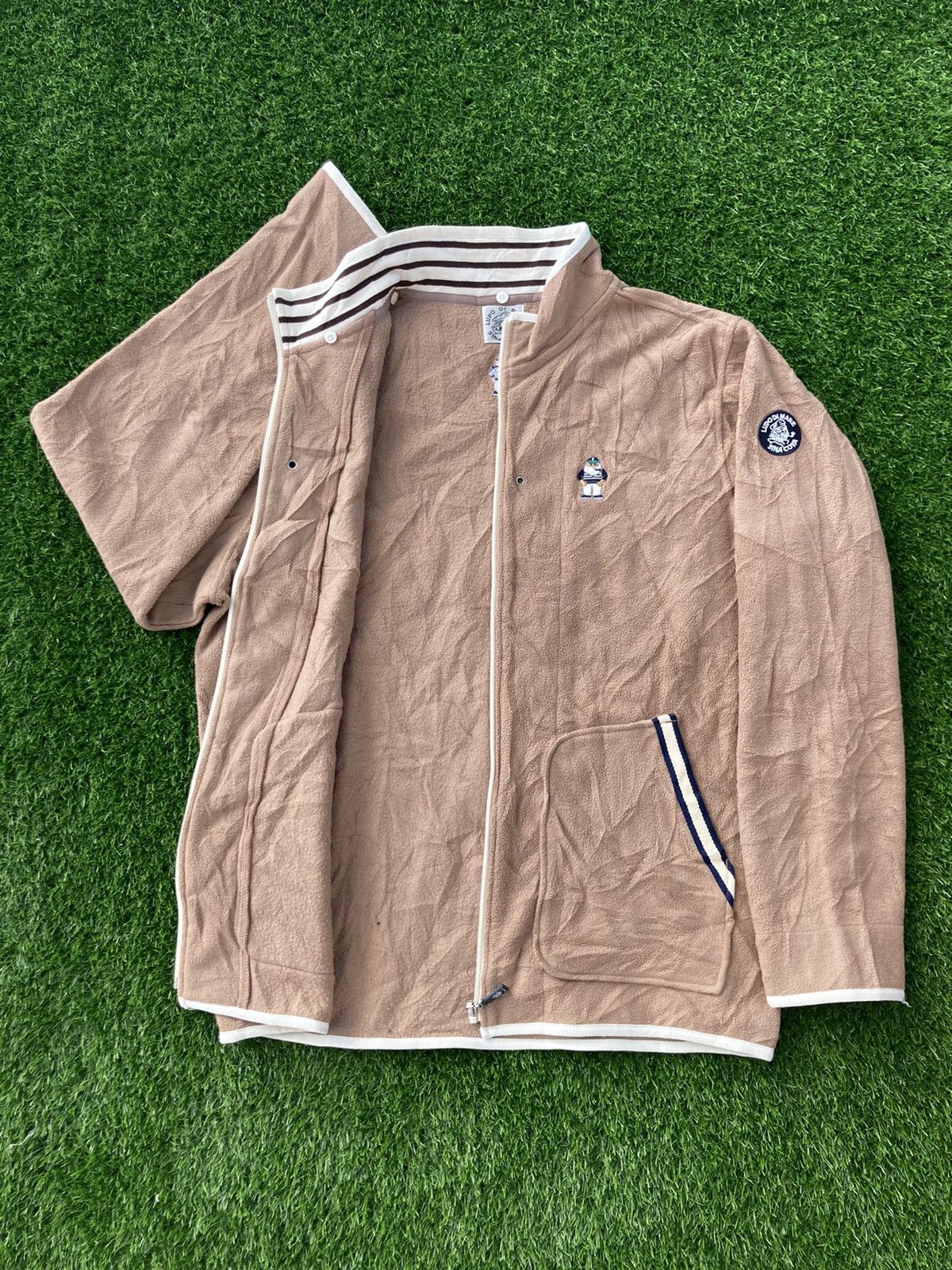 Vintage SINA COVA Lupa Di Mare Monogram Outdoor Jacket Windbreaker Zipper