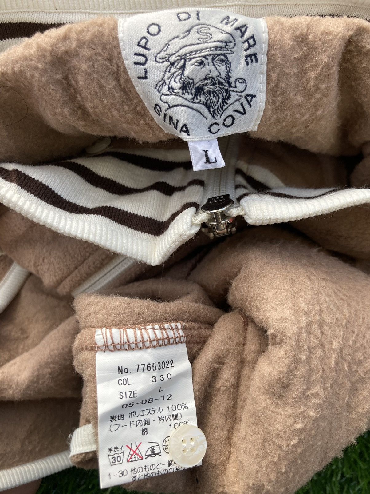 Japanese Brand LUPO DI MARE SINA COVA FLEECE JACKET Size US L / EU 52-54 / 3 - 7 Thumbnail