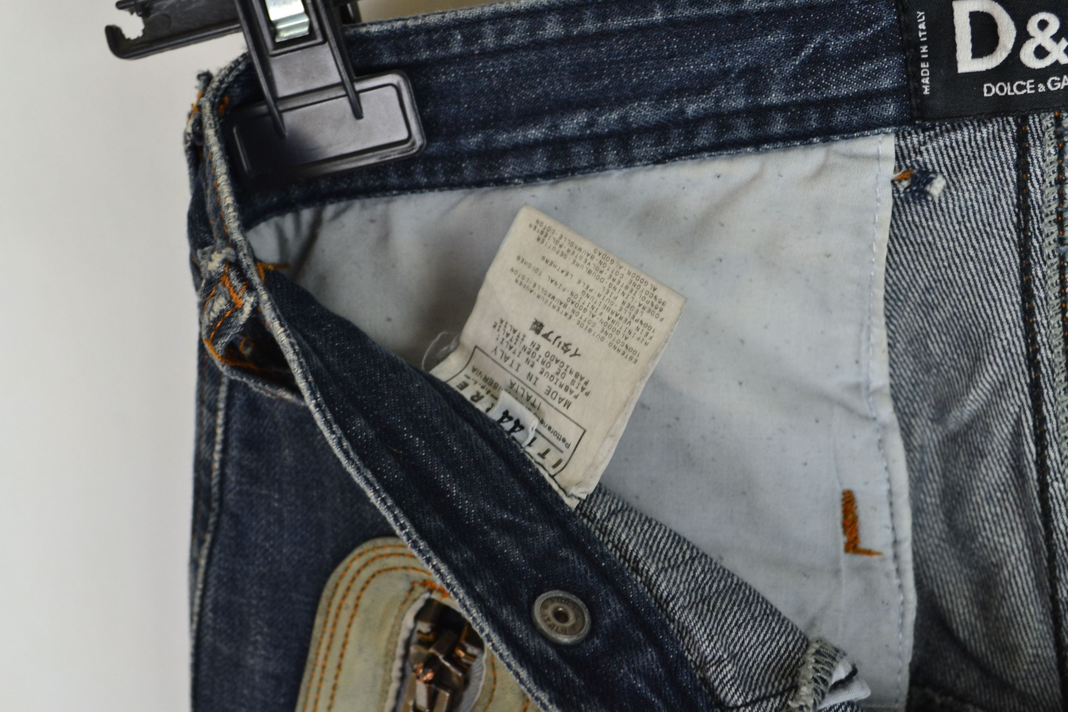 Dolce & Gabbana DOLCE GABBANA Jeans Denim D&G Pants 2003 Zip Leather Size US 28 / EU 44 - 5 Thumbnail