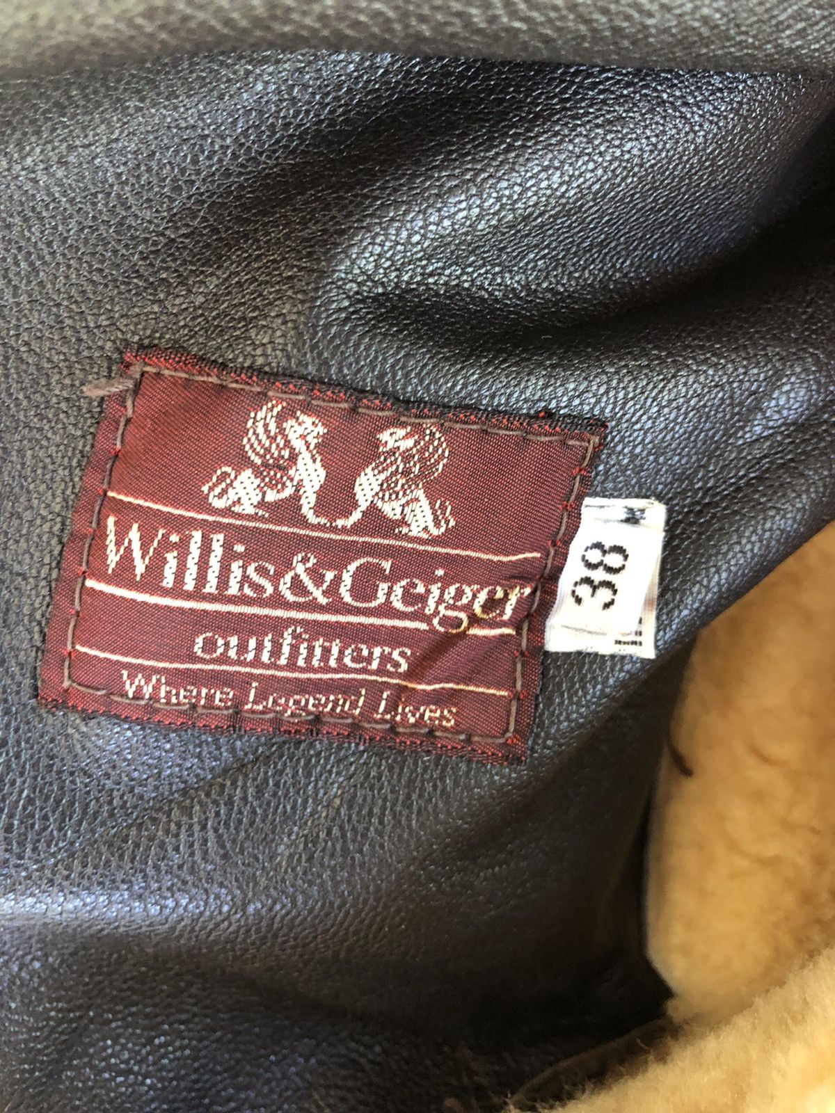 Willis & Geiger Vintage Willis&Geiger Sherpa Leather Jacket Size US L / EU 52-54 / 3 - 7 Thumbnail