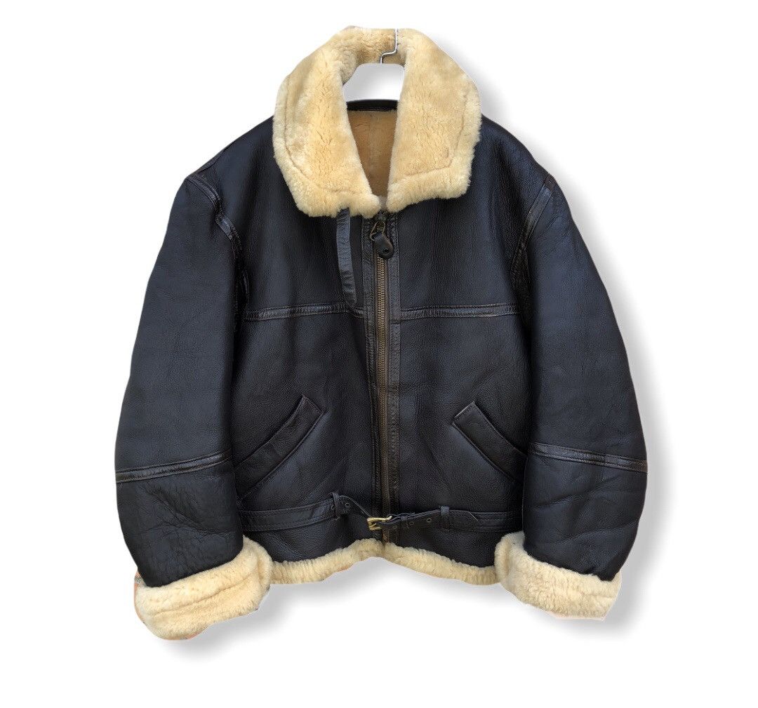 image of Willis Geiger Vintage Willis&geiger Sherpa Leather Jacket, Men's (Size Large)