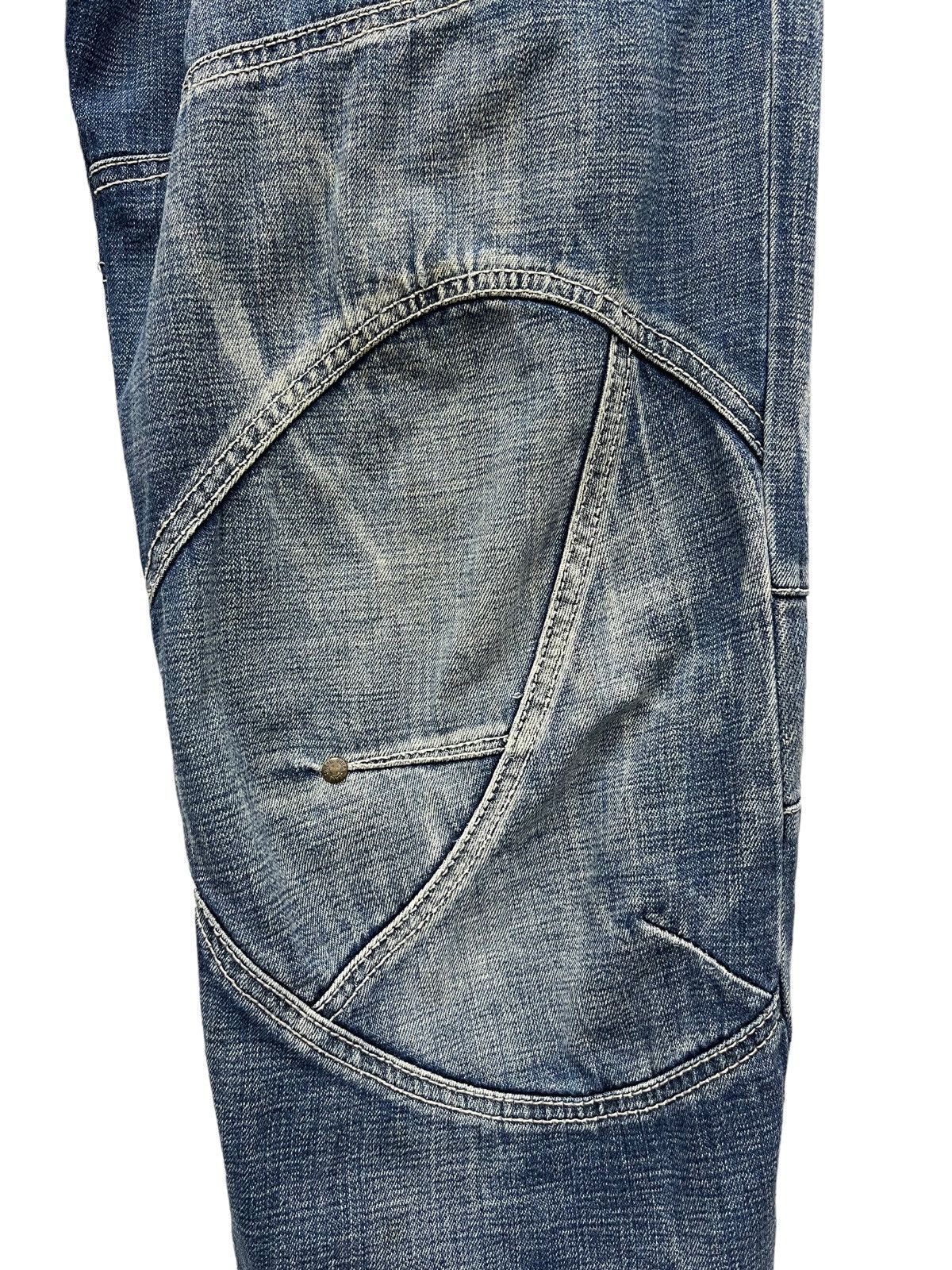 Other FYE🔥TOUGH JEANSMITH Designer Distressed Bartack Denim Pants Size US 34 / EU 50 - 9 Thumbnail