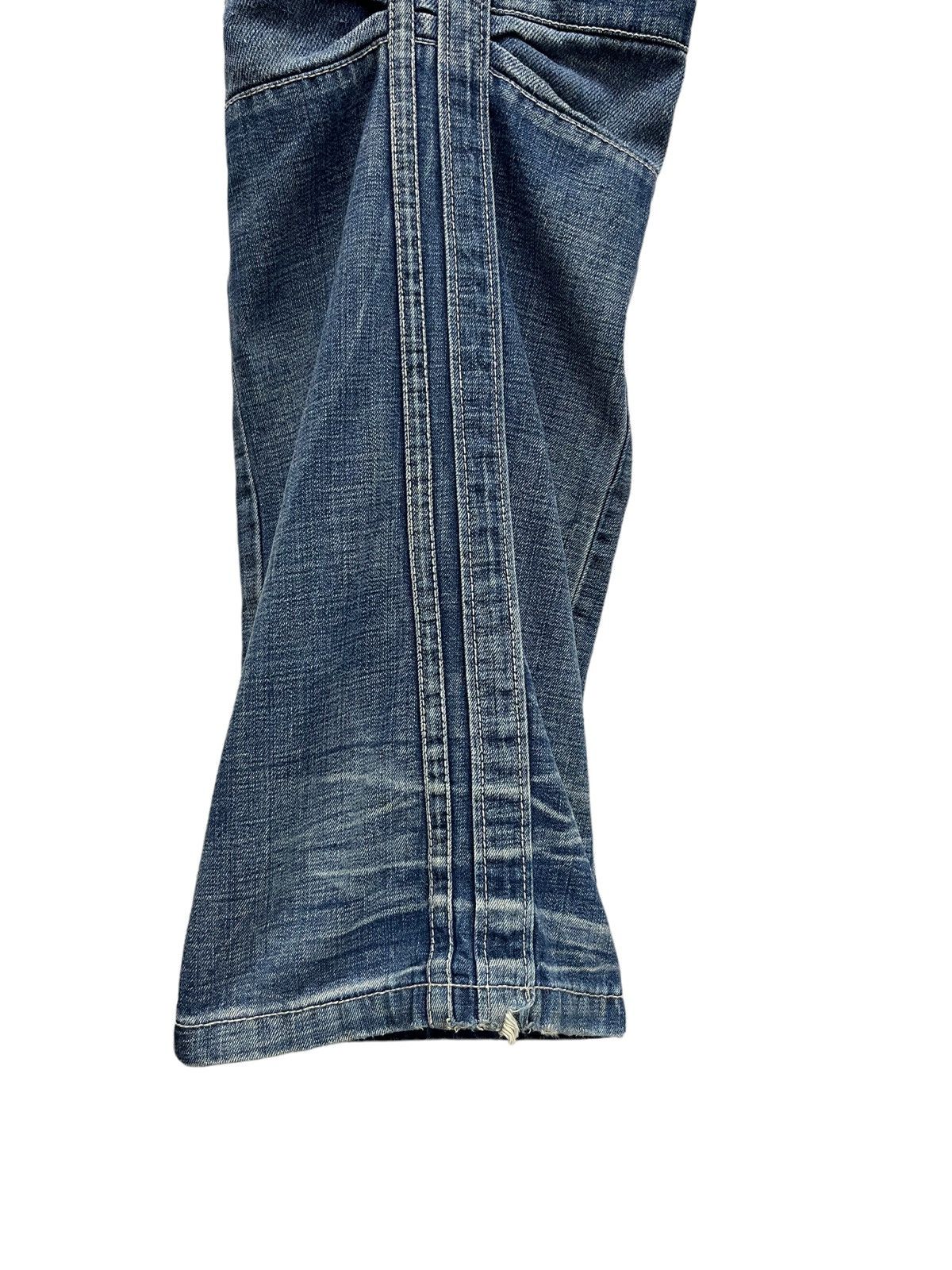 Other FYE🔥TOUGH JEANSMITH Designer Distressed Bartack Denim Pants Size US 34 / EU 50 - 16 Thumbnail