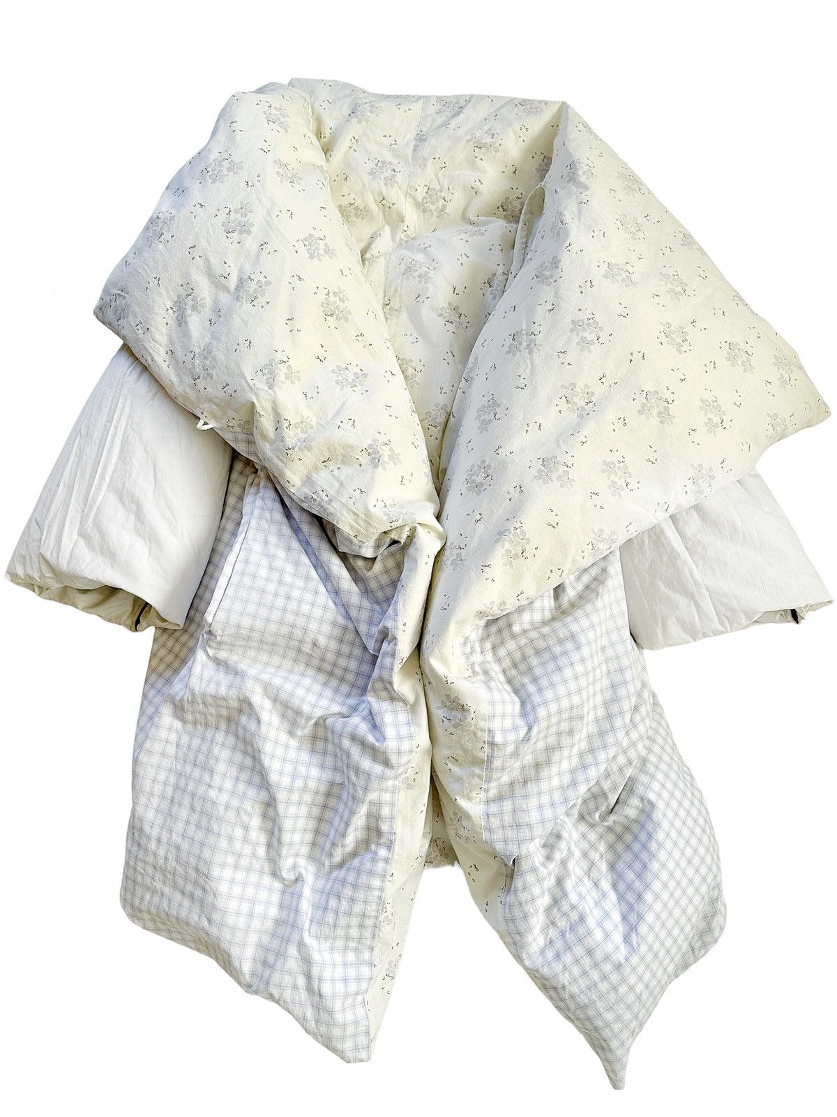 Maison Margiela 1999 Artisanal Upcycled Duvet Coat + Cover Grailed