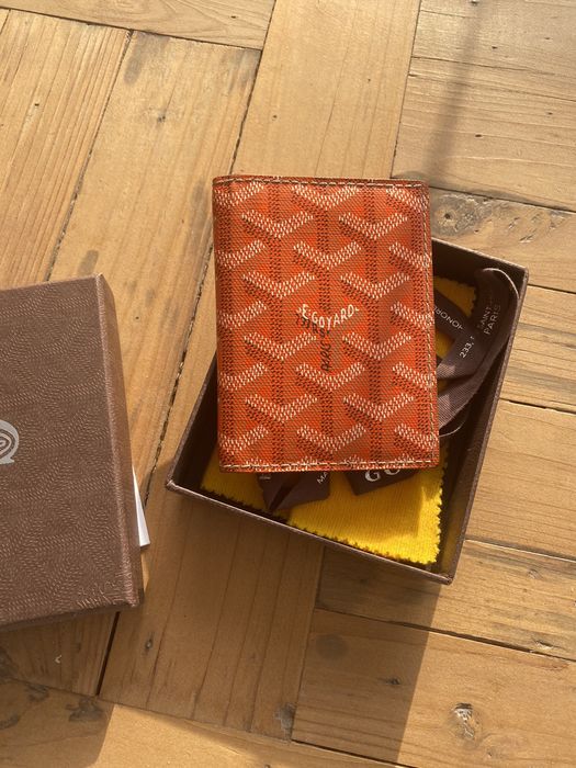 Goyard Grenelle Passport Holder Orange