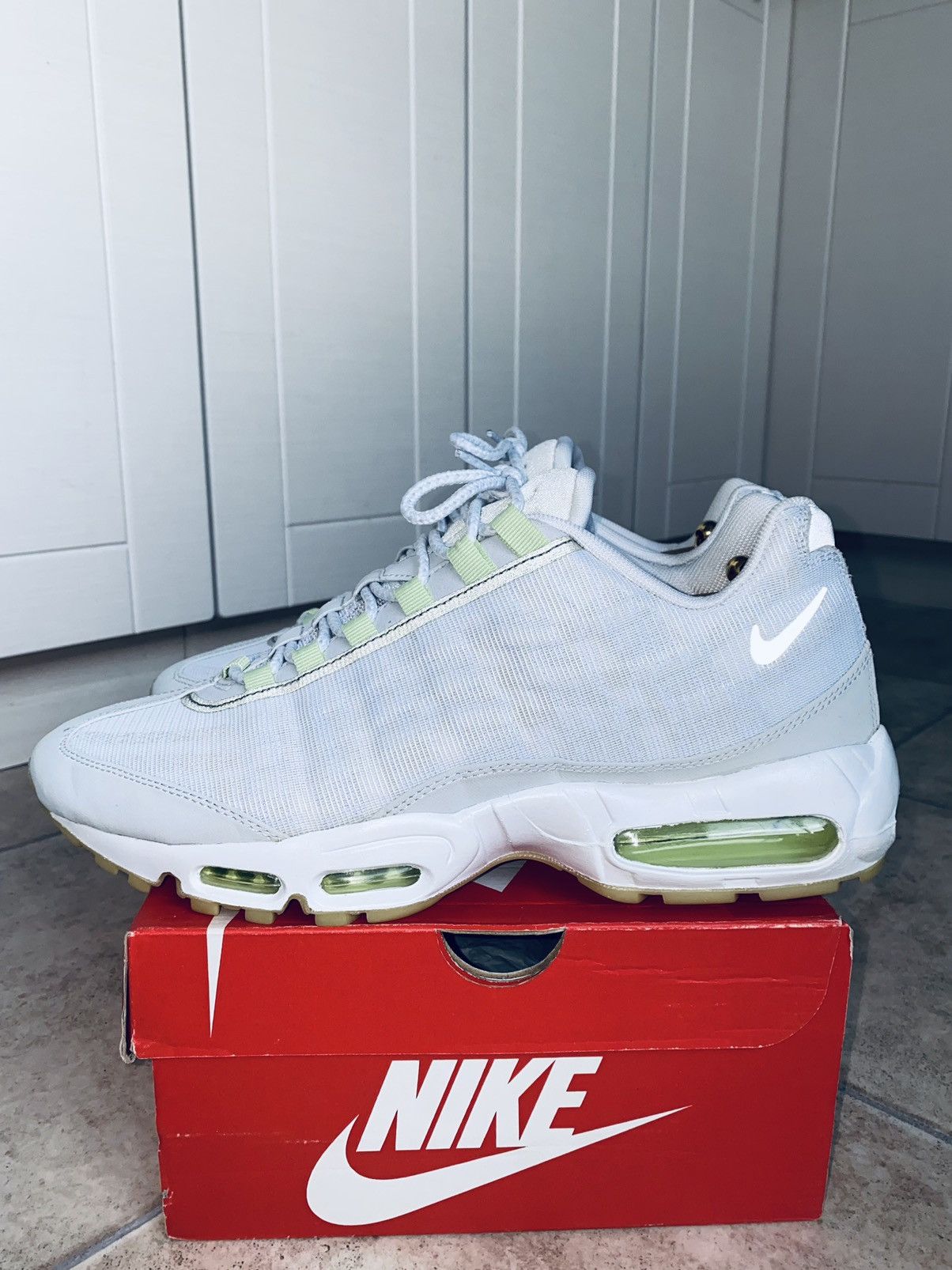 image of Nikelab Air Max 95 Prm Tape Fragment Cdg Supreme Tn Acg Shoes in Glow In The Dark, Men's (Size 11)