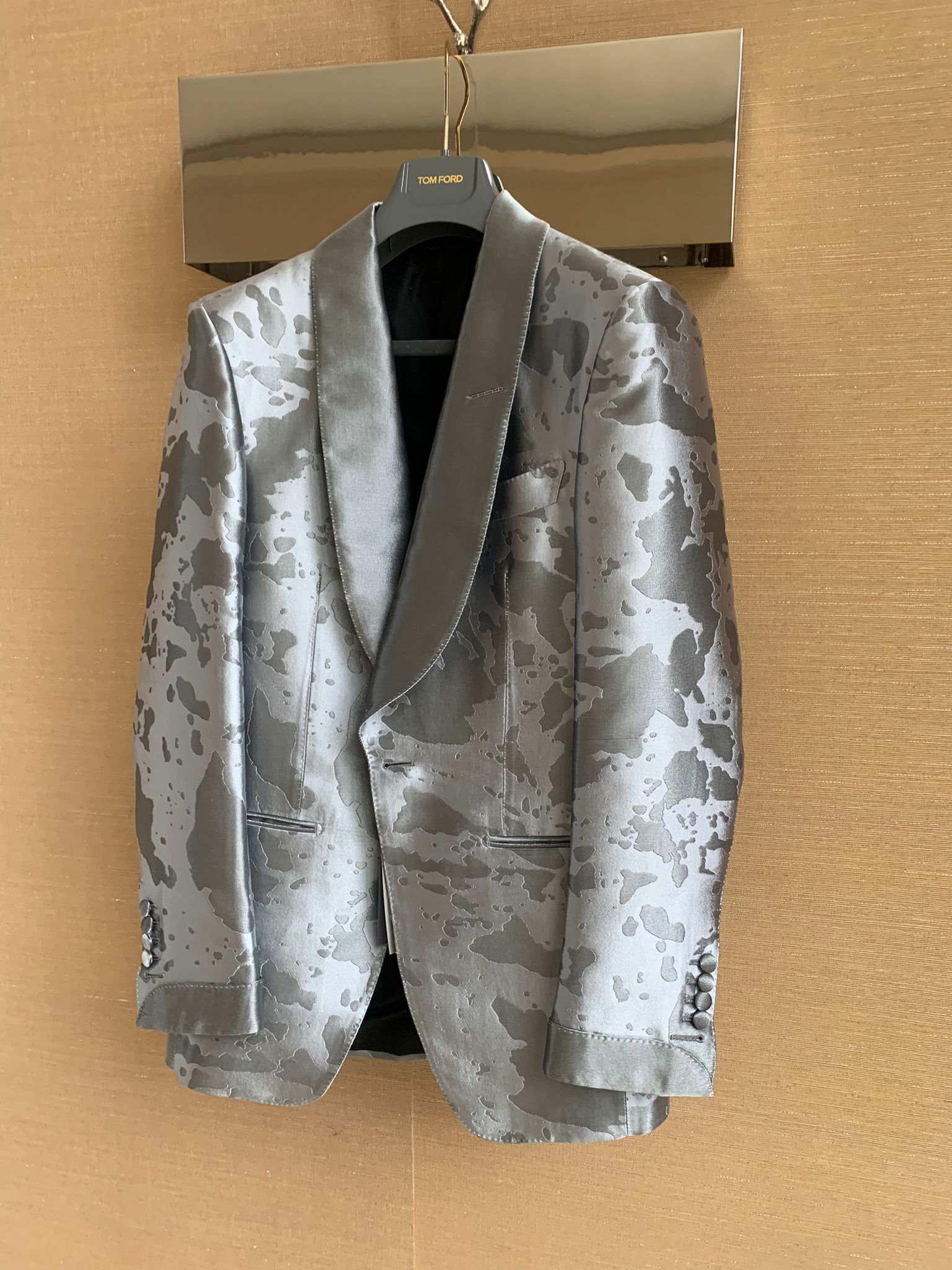 Tom Ford Camo Blazer Jacket in Silver Camo Size US S / EU 44-46 / 1 - 13 Thumbnail