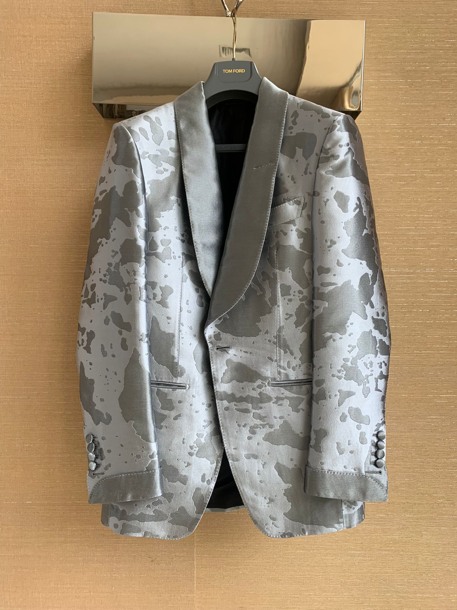 Tom Ford Camo Blazer Jacket in Silver Camo Size US S / EU 44-46 / 1 - 3 Thumbnail