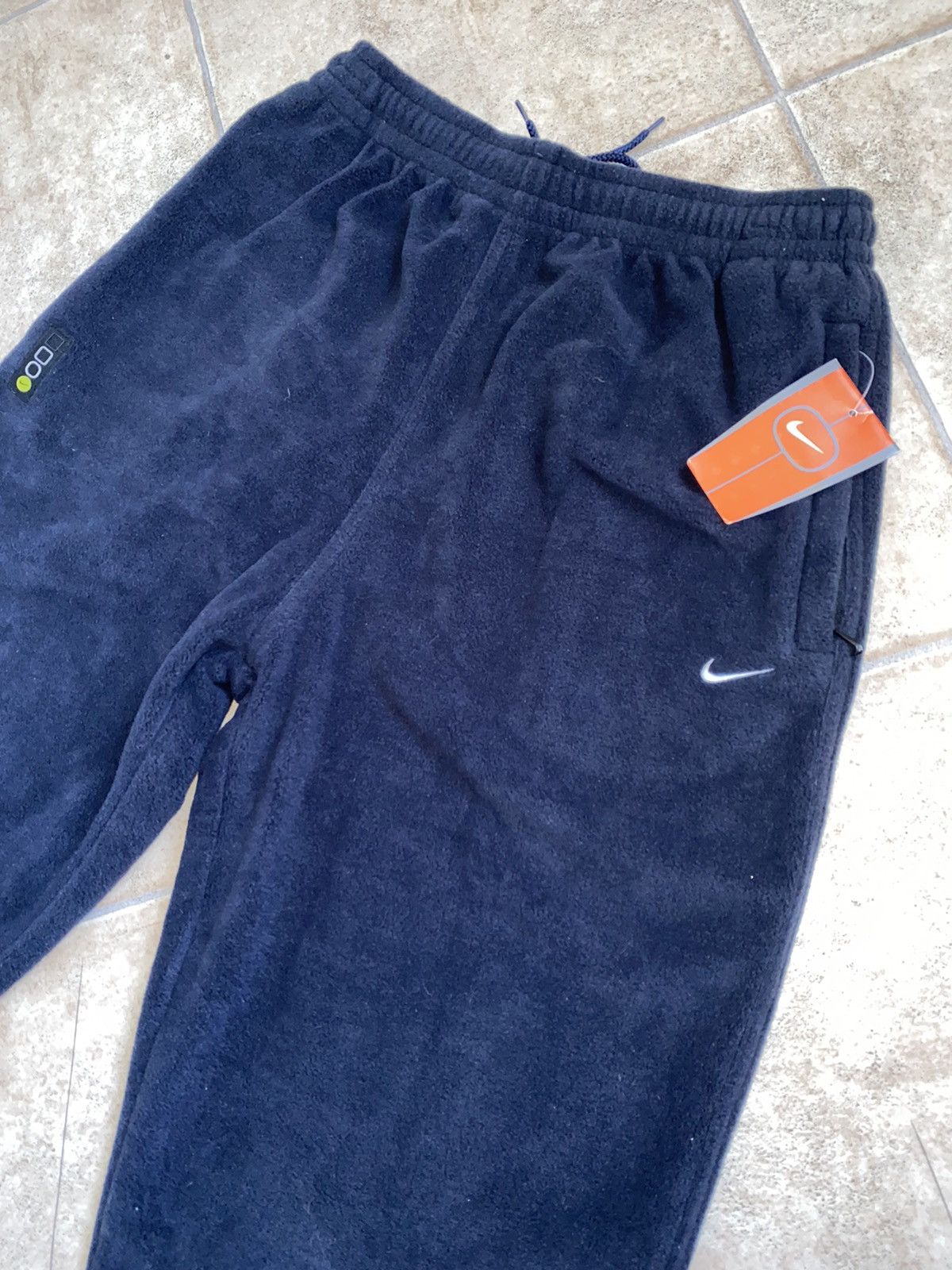 Image of Fragment Design x Nike Acg Nikelab Alphaproject Fleece Pants Tn Shox in Navy, Men's (Size 36)