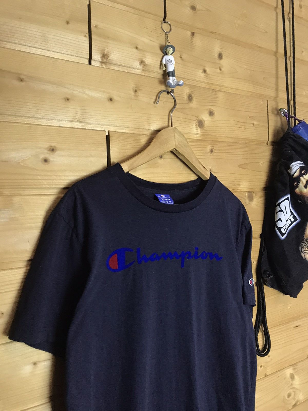 Champion Champion big velour logo t-shirt Size US M / EU 48-50 / 2 - 1 Thumbnail