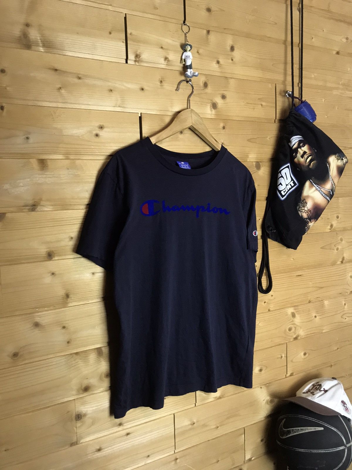 Champion Champion big velour logo t-shirt Size US M / EU 48-50 / 2 - 2 Thumbnail