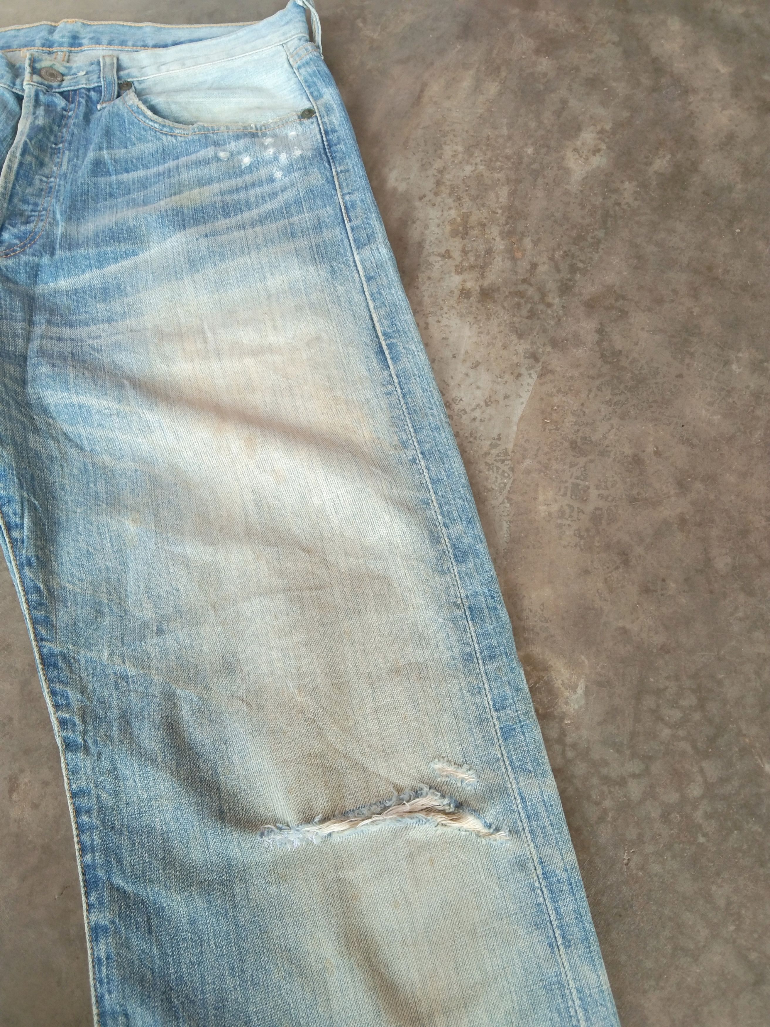 Levi's Vintage Levis 501 Rusty Wash Distressed Jeans 32x33 Size US 32 / EU 48 - 7 Thumbnail