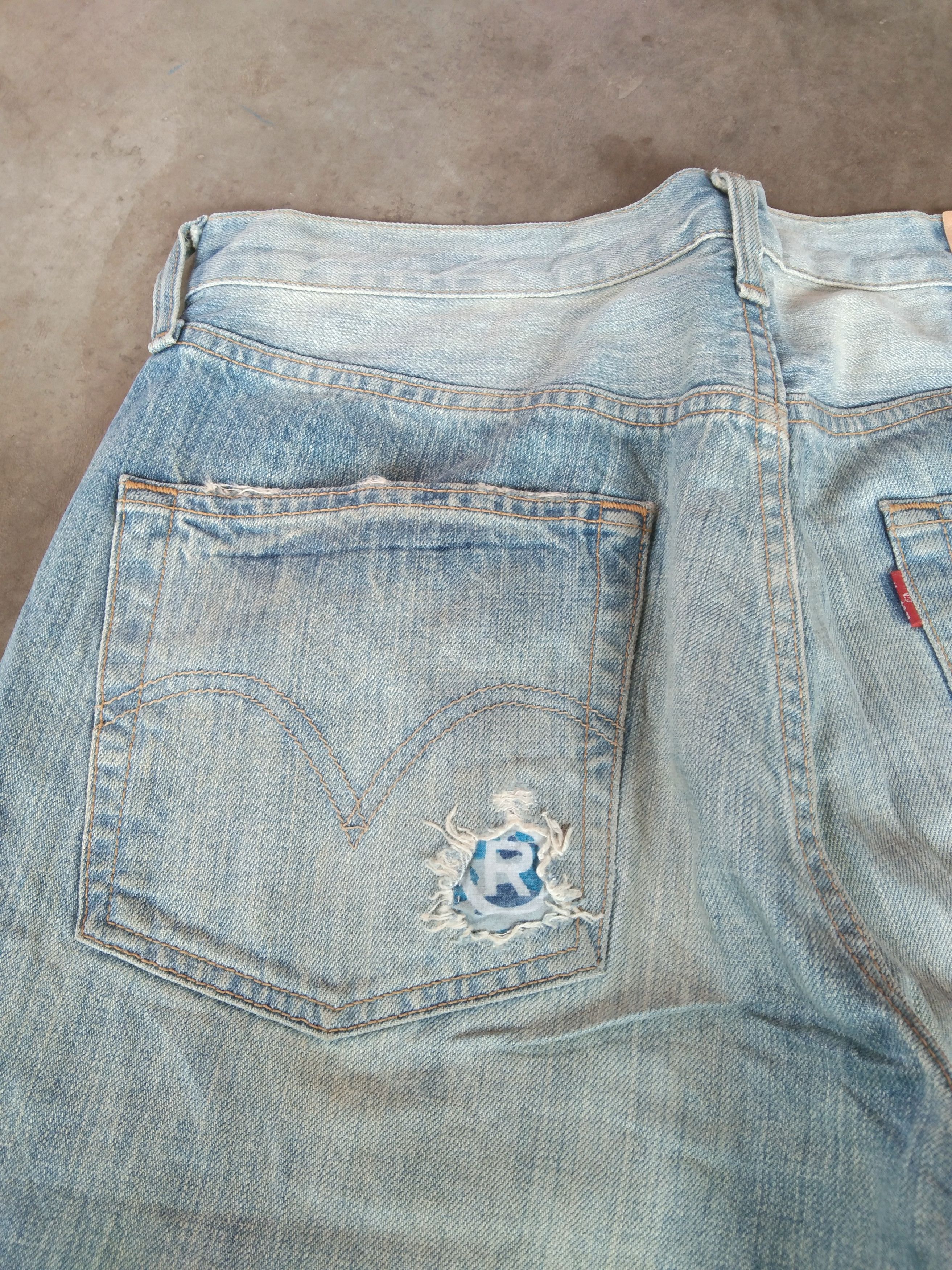 Levi's Vintage Levis 501 Rusty Wash Distressed Jeans 32x33 Size US 32 / EU 48 - 5 Thumbnail