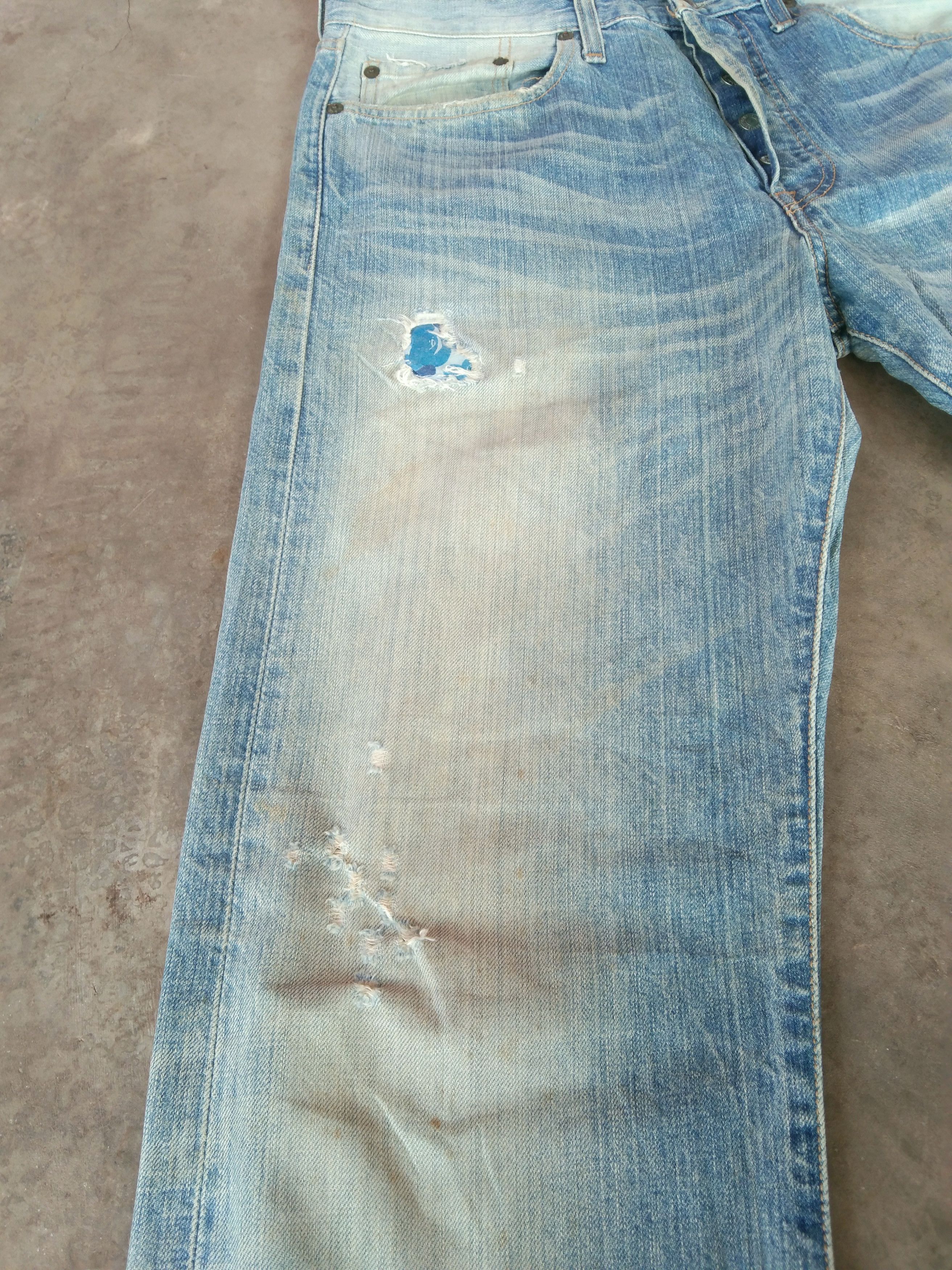 Levi's Vintage Levis 501 Rusty Wash Distressed Jeans 32x33 Size US 32 / EU 48 - 6 Thumbnail