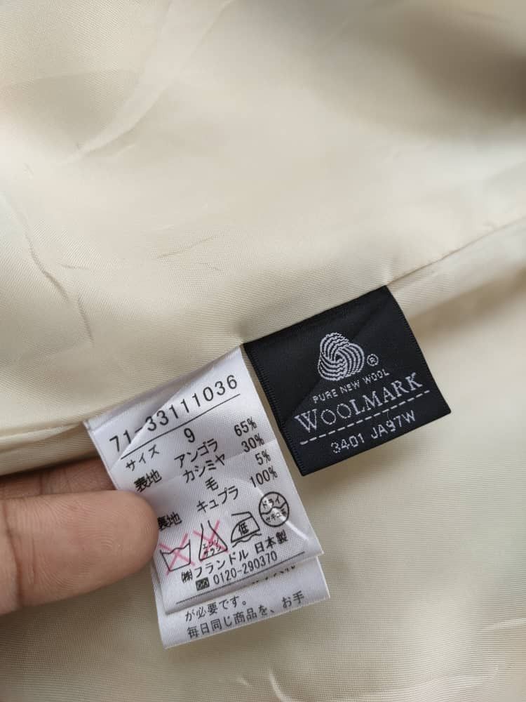 Japanese Brand ❎ Ined Angora Cashmere Long Coat Size S / US 4 / IT 40 - 7 Thumbnail