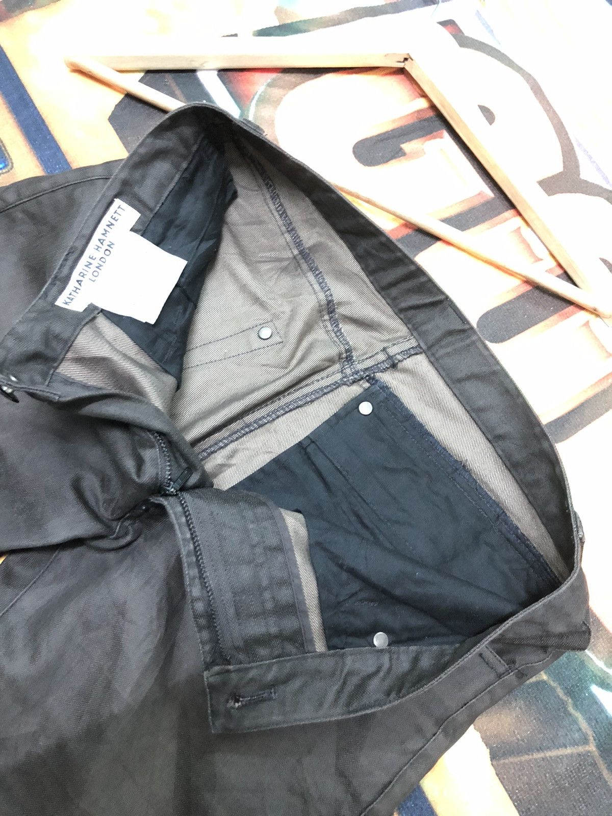 Designer × Katharine Hamnett London × Vintage VINTAGE KATHARINE HAMMNETT LONDON ANKLE CUT DENIM PANTS Size US 30 / EU 46 - 8 Thumbnail