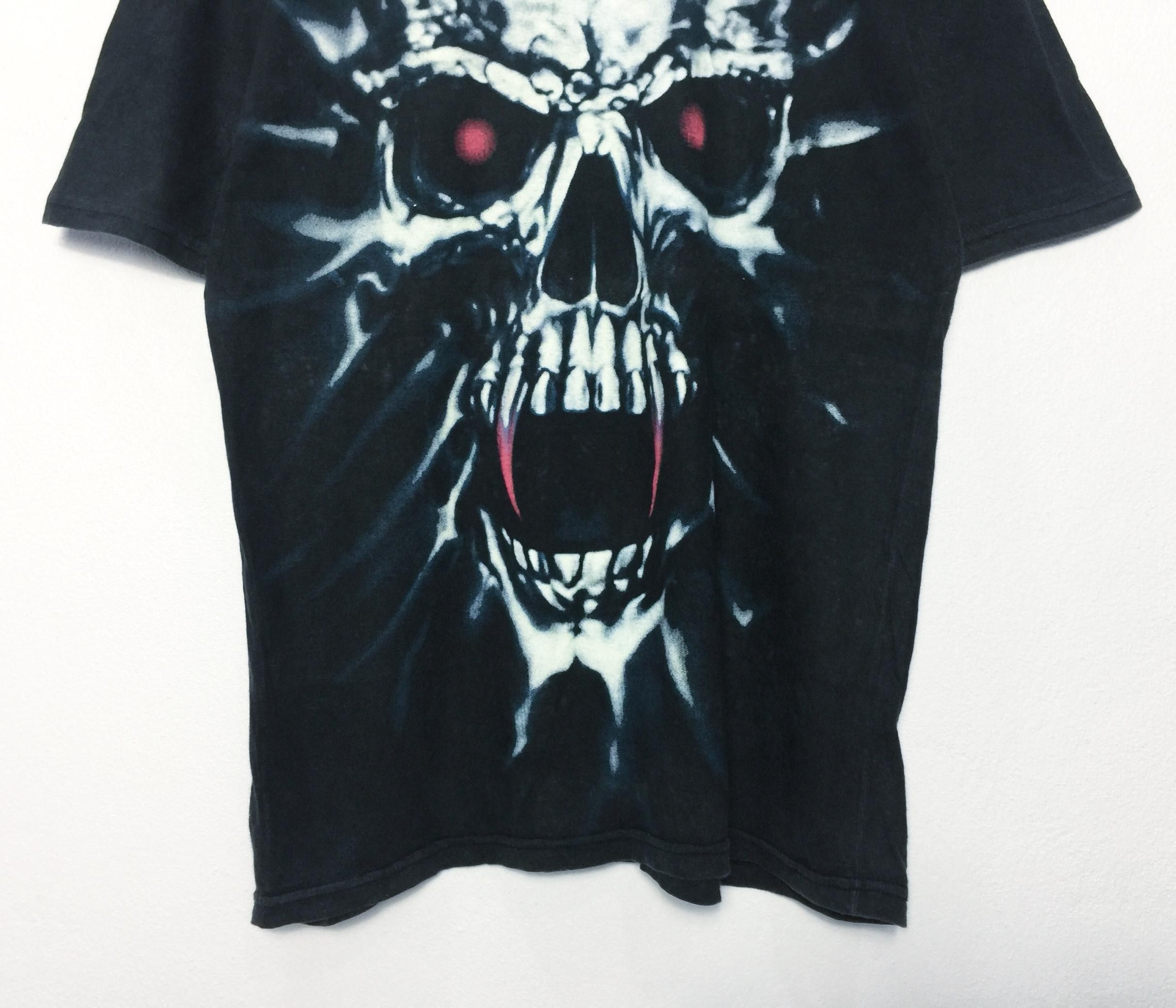 Vintage Rare Vintage Skull OVP Tees / overprint / fullprint Size US M / EU 48-50 / 2 - 3 Thumbnail