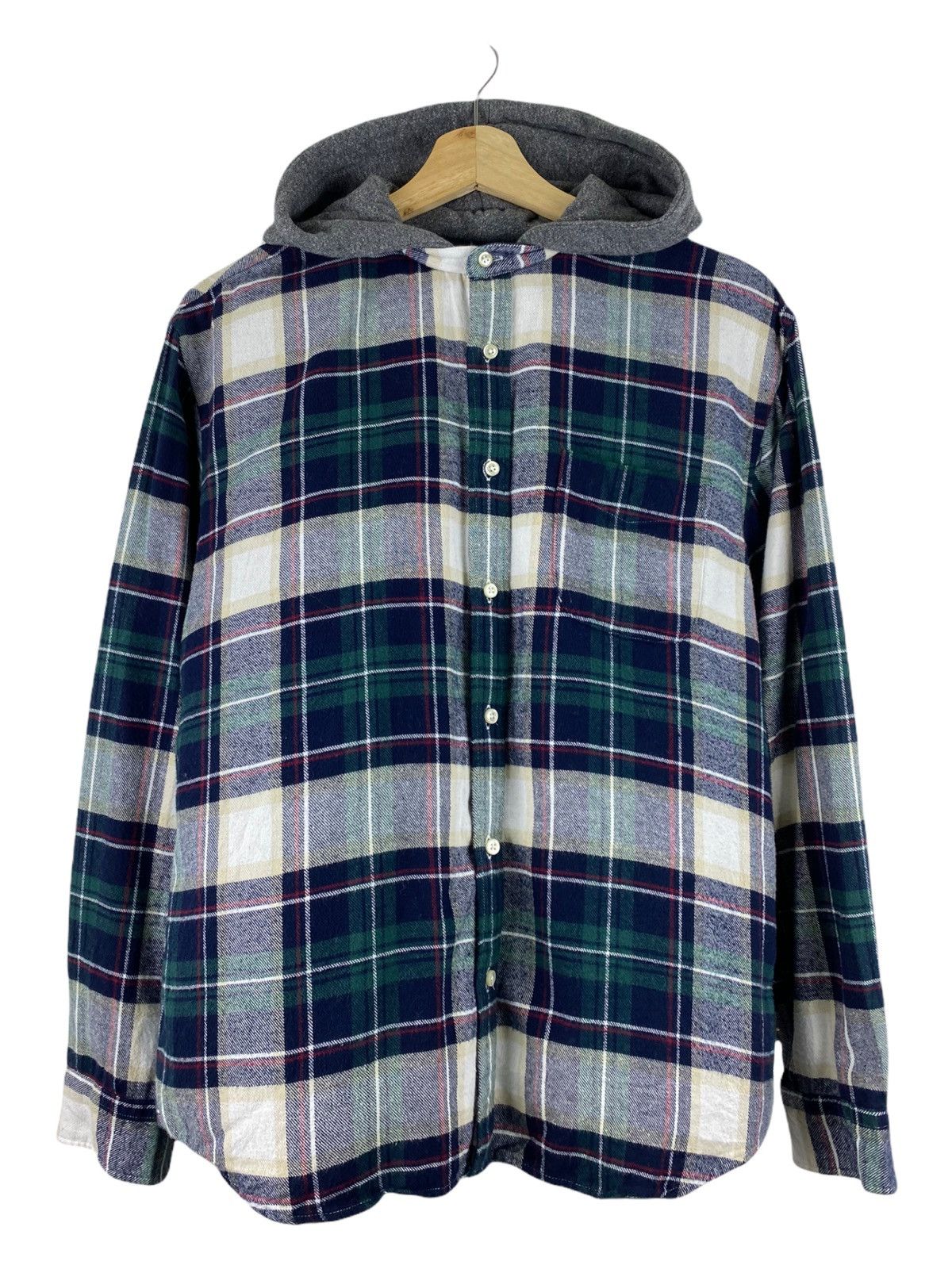 Flannel × Japanese Brand × SHIPS Ships jet blue flannel jacket hoodies Size US L / EU 52-54 / 3 - 1 Thumbnail