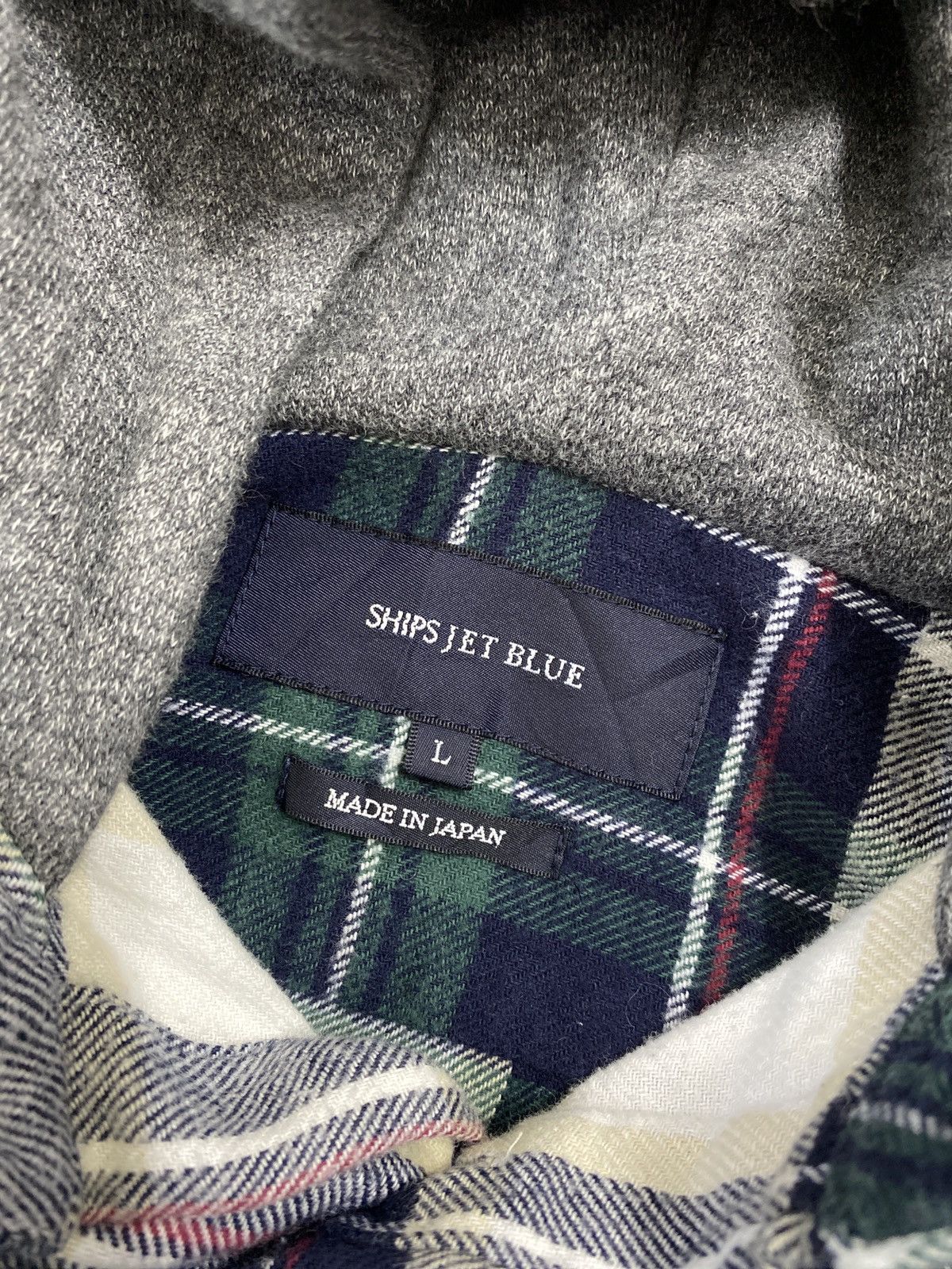 Flannel × Japanese Brand × SHIPS Ships jet blue flannel jacket hoodies Size US L / EU 52-54 / 3 - 4 Thumbnail