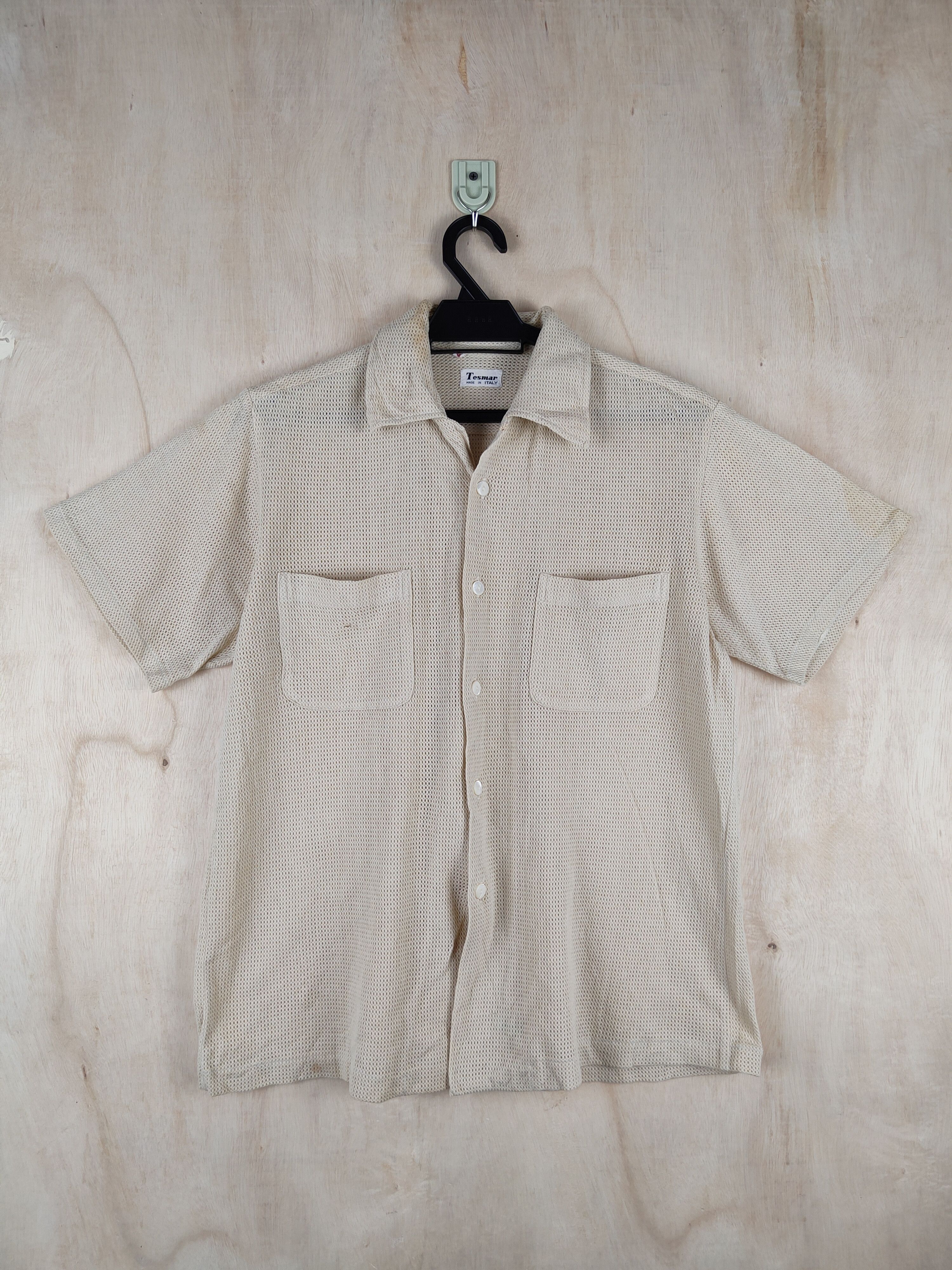 Tesmar Cream Button Ups T-shirt #S159