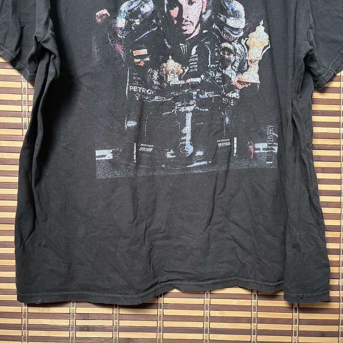 Vintage Grails Vintage Lewis Hamilton 44 Petronas Black Livery Size US XXL / EU 58 / 5 - 17 Thumbnail