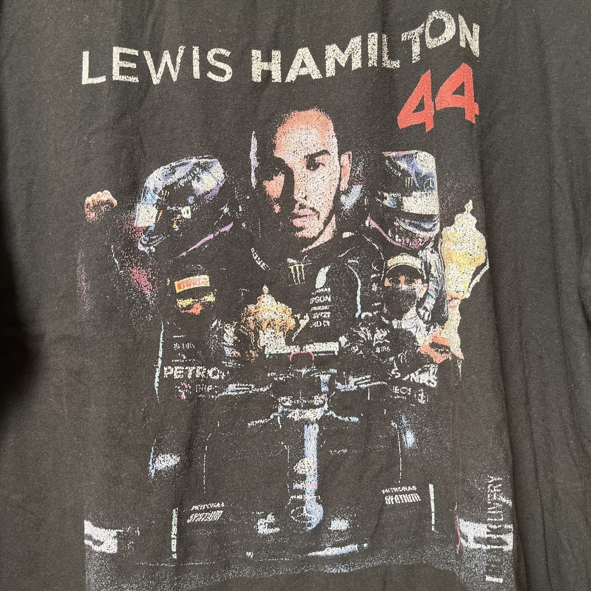 Vintage Grails Vintage Lewis Hamilton 44 Petronas Black Livery Size US XXL / EU 58 / 5 - 7 Thumbnail