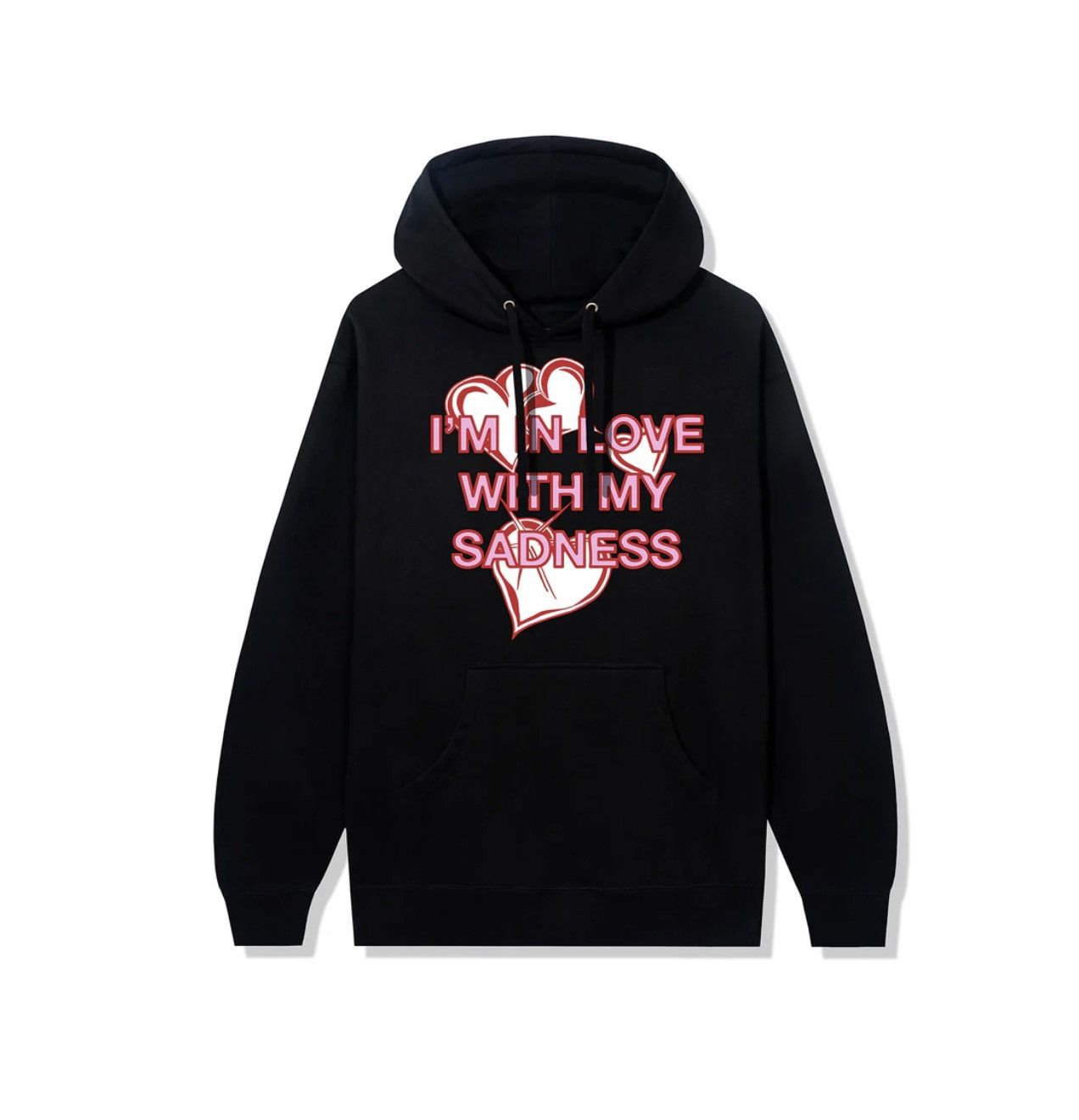 image of Anti Social Social Club Antisocial Social Club Sadness Hoodie in Black, Men's (Size Medium)