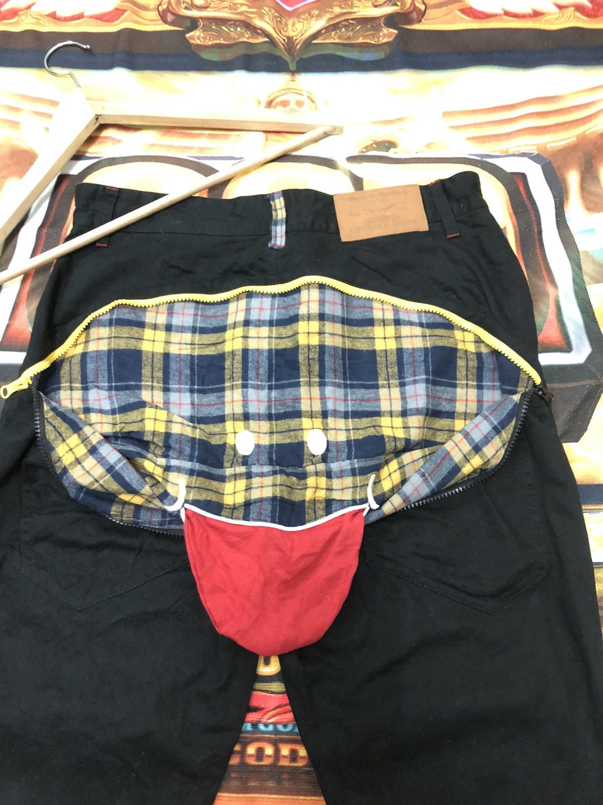 Japanese Brand UP! SMILE TOKYO JAPAN LIMITED BLACK PANTS Size US 32 / EU 48 - 10 Thumbnail