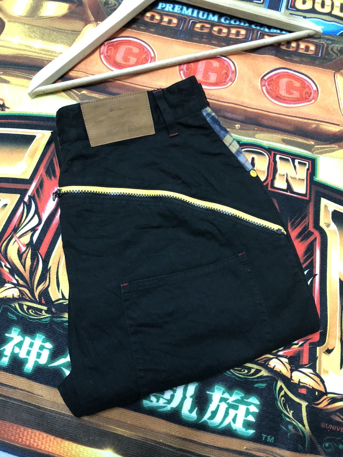 Japanese Brand UP! SMILE TOKYO JAPAN LIMITED BLACK PANTS Size US 32 / EU 48 - 17 Thumbnail