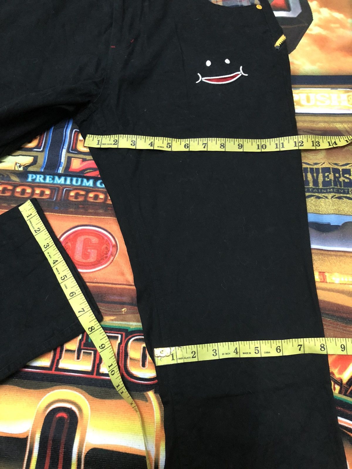Japanese Brand UP! SMILE TOKYO JAPAN LIMITED BLACK PANTS Size US 32 / EU 48 - 16 Thumbnail
