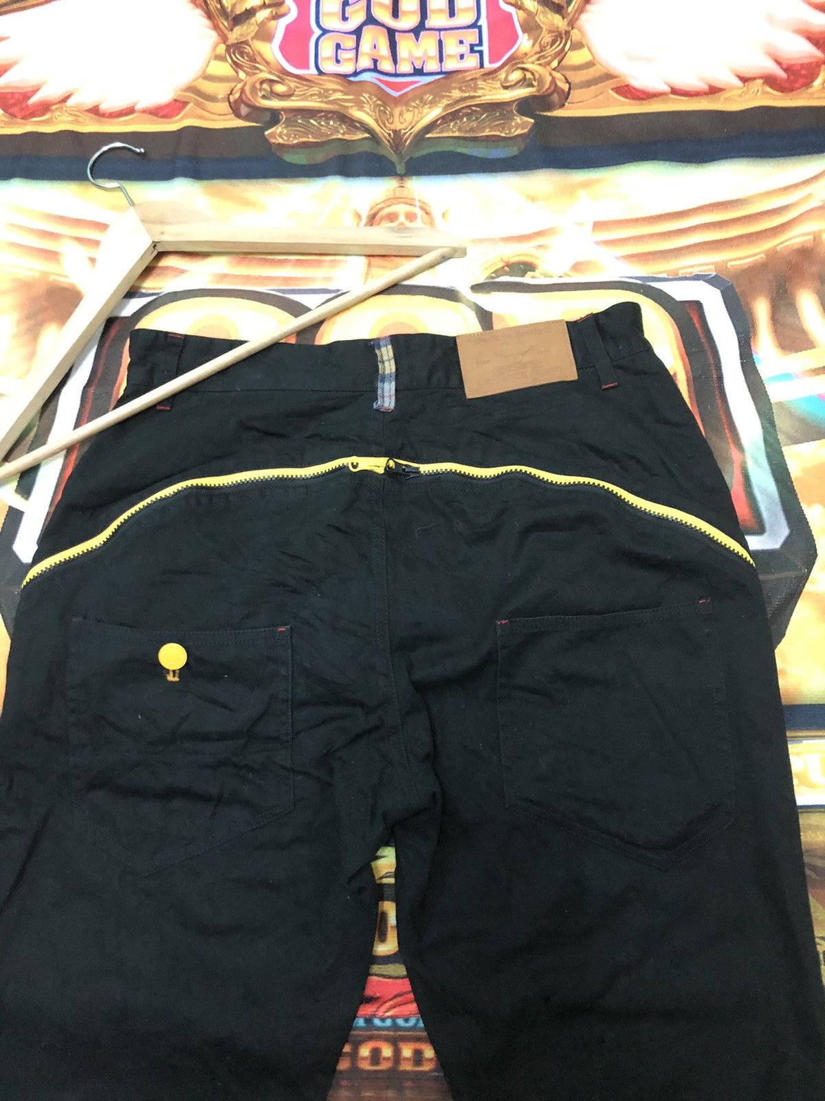 Japanese Brand UP! SMILE TOKYO JAPAN LIMITED BLACK PANTS Size US 32 / EU 48 - 11 Thumbnail