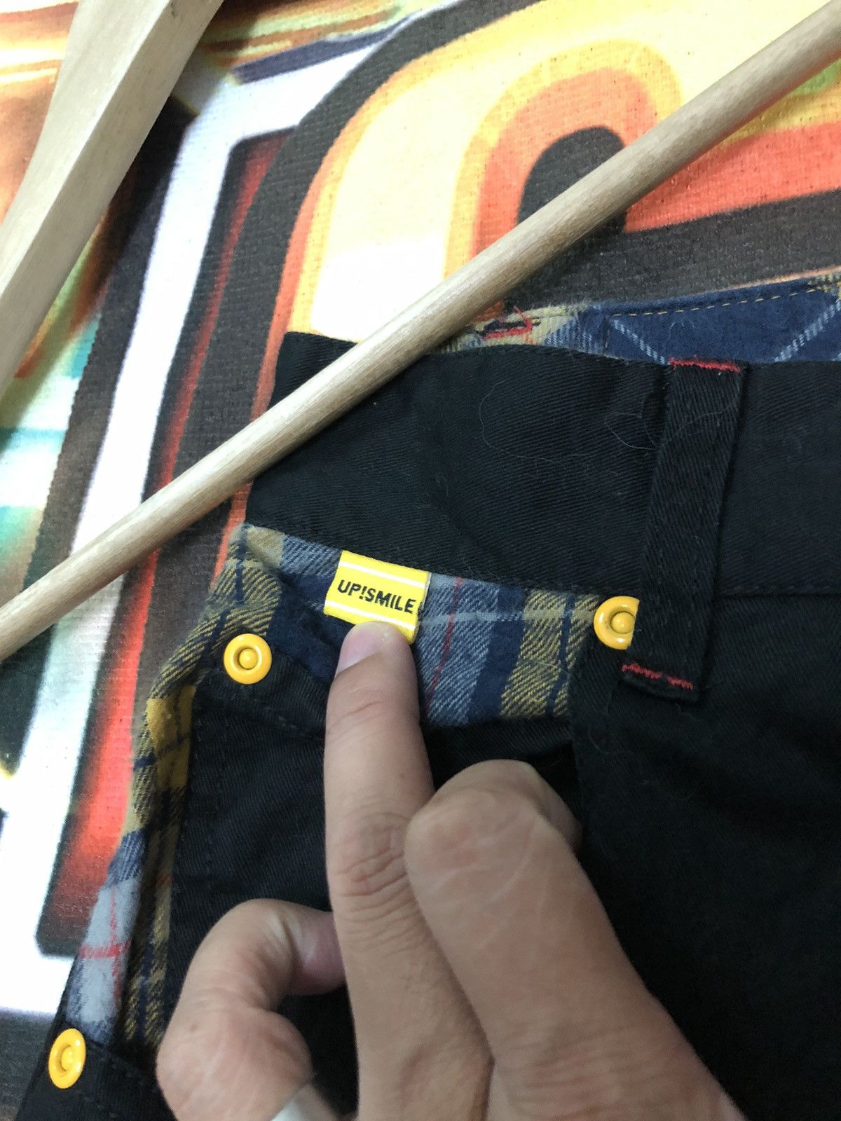 Japanese Brand UP! SMILE TOKYO JAPAN LIMITED BLACK PANTS Size US 32 / EU 48 - 5 Thumbnail