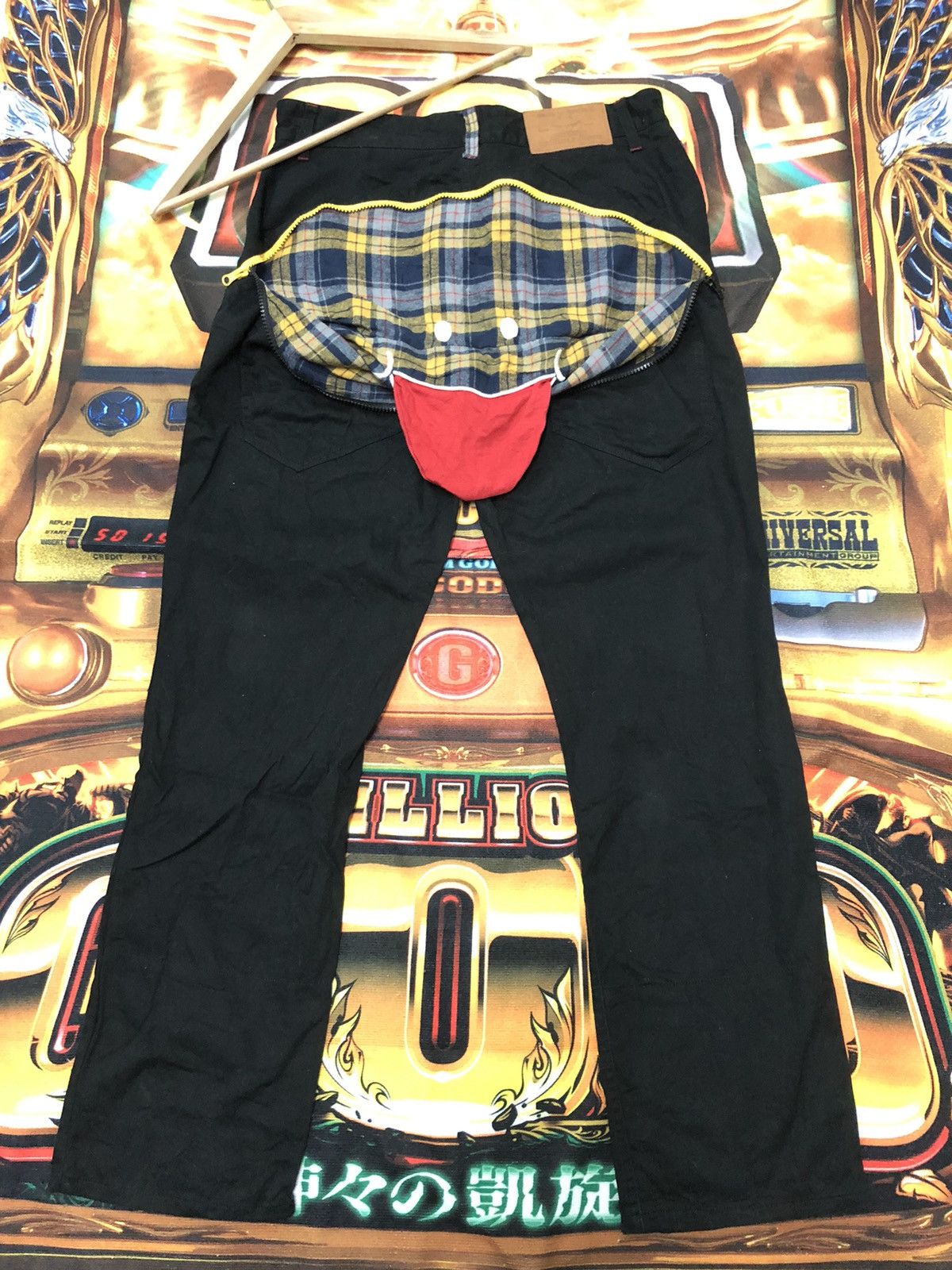 Japanese Brand UP! SMILE TOKYO JAPAN LIMITED BLACK PANTS Size US 32 / EU 48 - 9 Thumbnail
