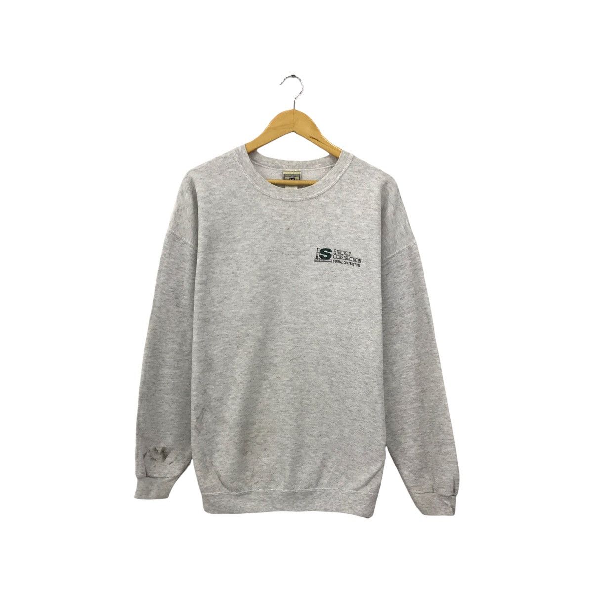 Lee × Vintage Vintage Stuckey Construction Company Sweatshirt SAS Pullover Size US L / EU 52-54 / 3 - 1 Thumbnail