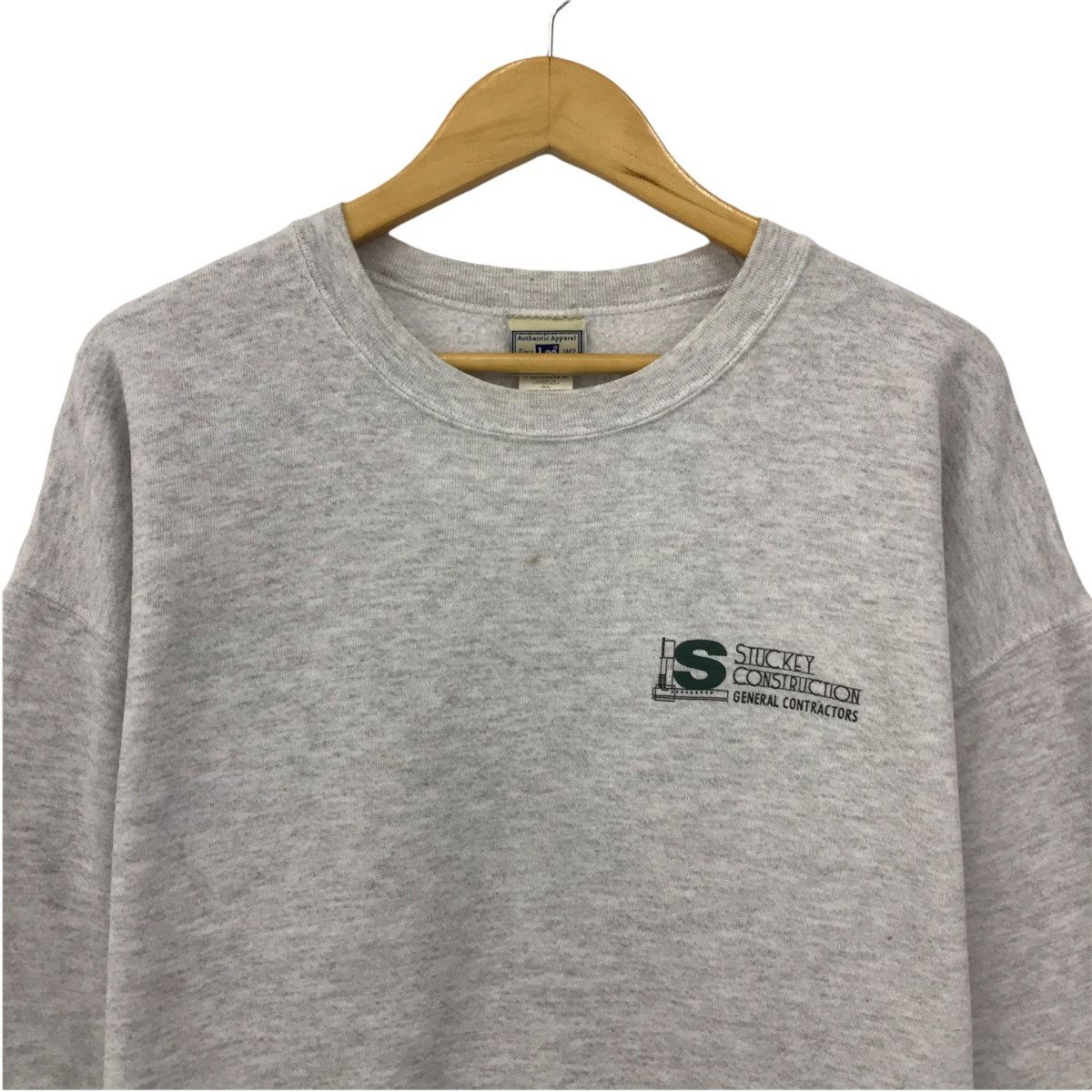 Lee × Vintage Vintage Stuckey Construction Company Sweatshirt SAS Pullover Size US L / EU 52-54 / 3 - 3 Thumbnail