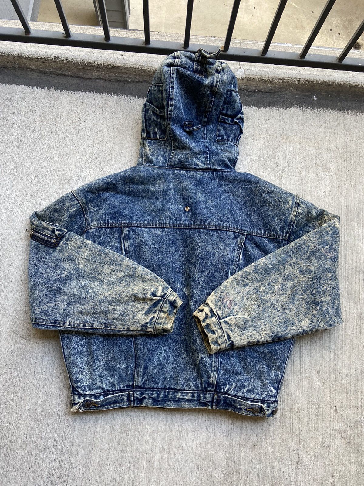 Levi's × Levi's Vintage Clothing × Vintage Vintage 80’s Levi’s Sherpa Hooded Denim Jean Jacket Blue Size US S / EU 44-46 / 1 - 15 Thumbnail