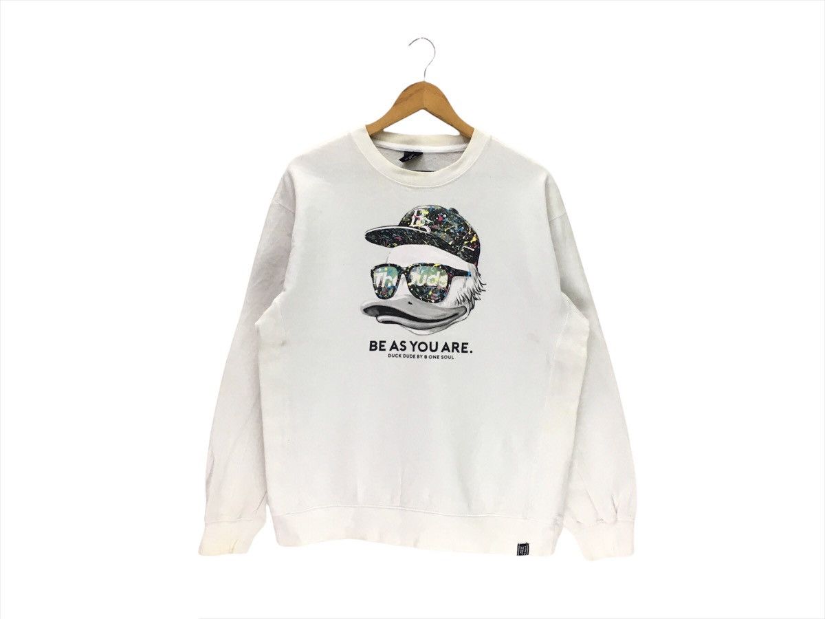 Japanese Brand × Vintage Vintage Duck Dude By B One Soul Sweatshirt Size US M / EU 48-50 / 2 - 1 Thumbnail