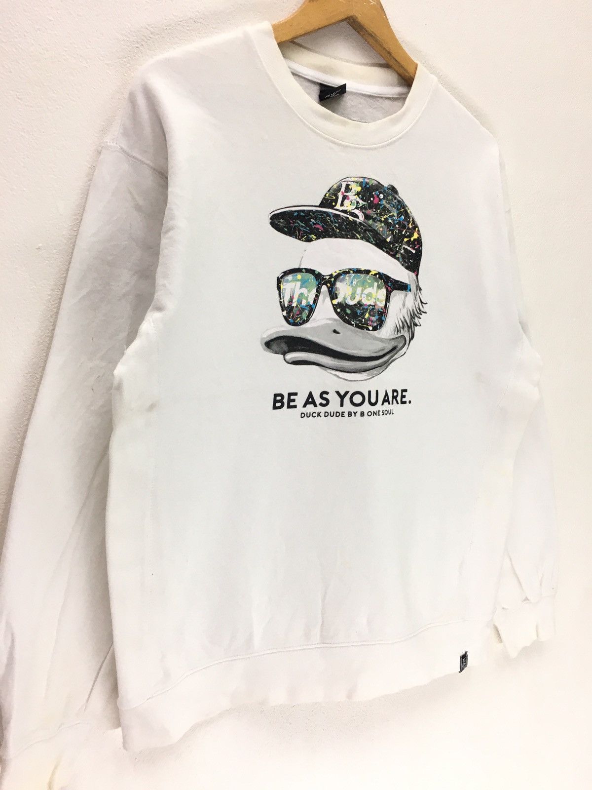 Japanese Brand × Vintage Vintage Duck Dude By B One Soul Sweatshirt Size US M / EU 48-50 / 2 - 7 Thumbnail