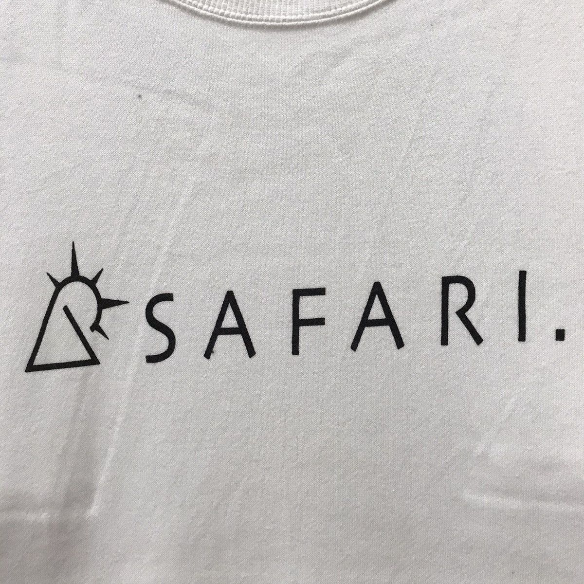 Japanese Brand × Vintage Vintage Safari Tee Shirt Big Logo Spellout Safari CrewNeck Size US M / EU 48-50 / 2 - 2 Thumbnail