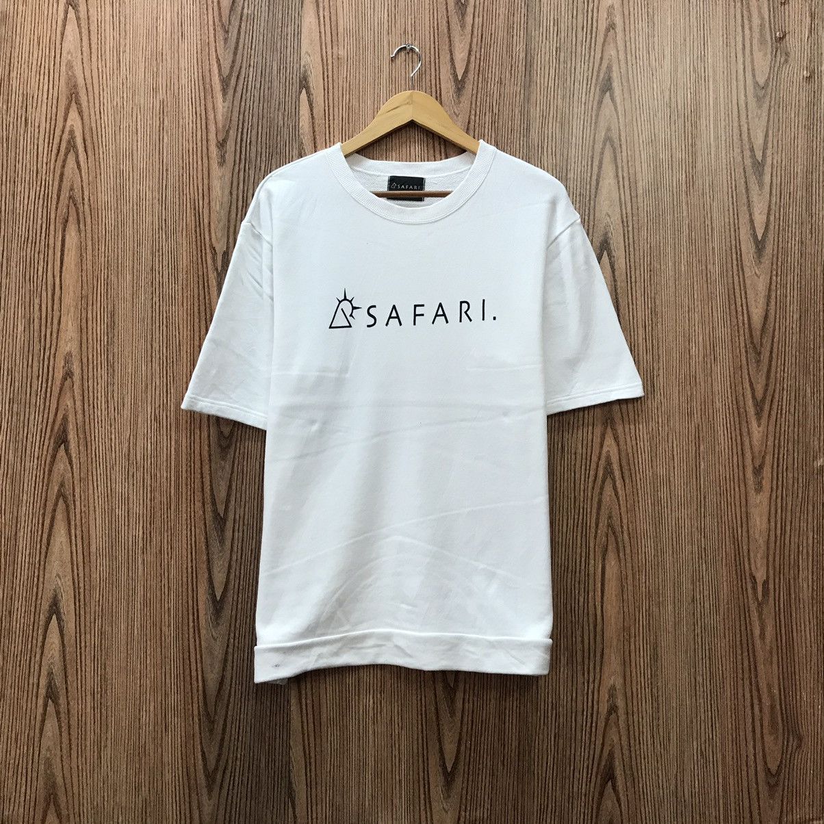 Japanese Brand × Vintage Vintage Safari Tee Shirt Big Logo Spellout Safari CrewNeck Size US M / EU 48-50 / 2 - 1 Thumbnail
