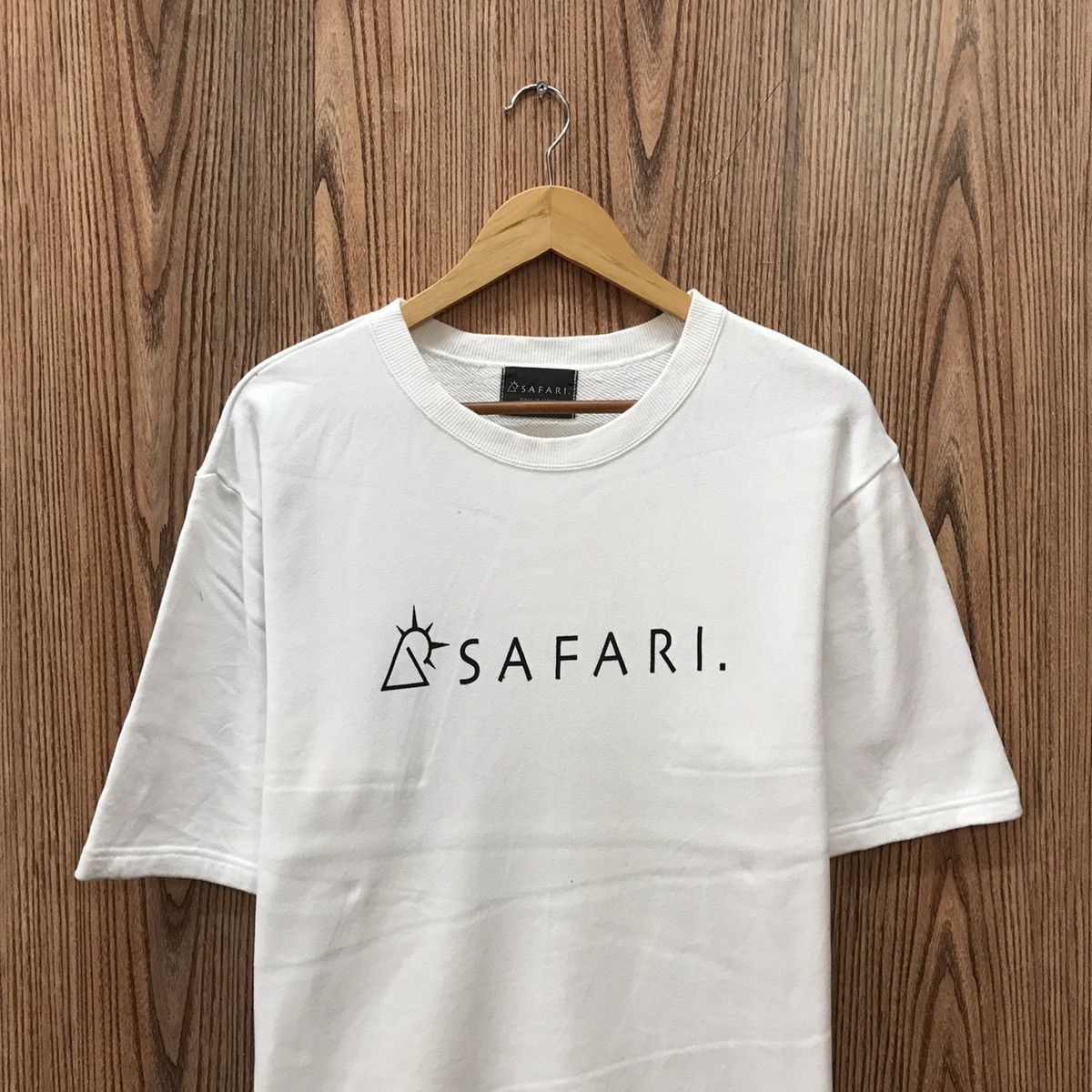 Japanese Brand × Vintage Vintage Safari Tee Shirt Big Logo Spellout Safari CrewNeck Size US M / EU 48-50 / 2 - 4 Thumbnail