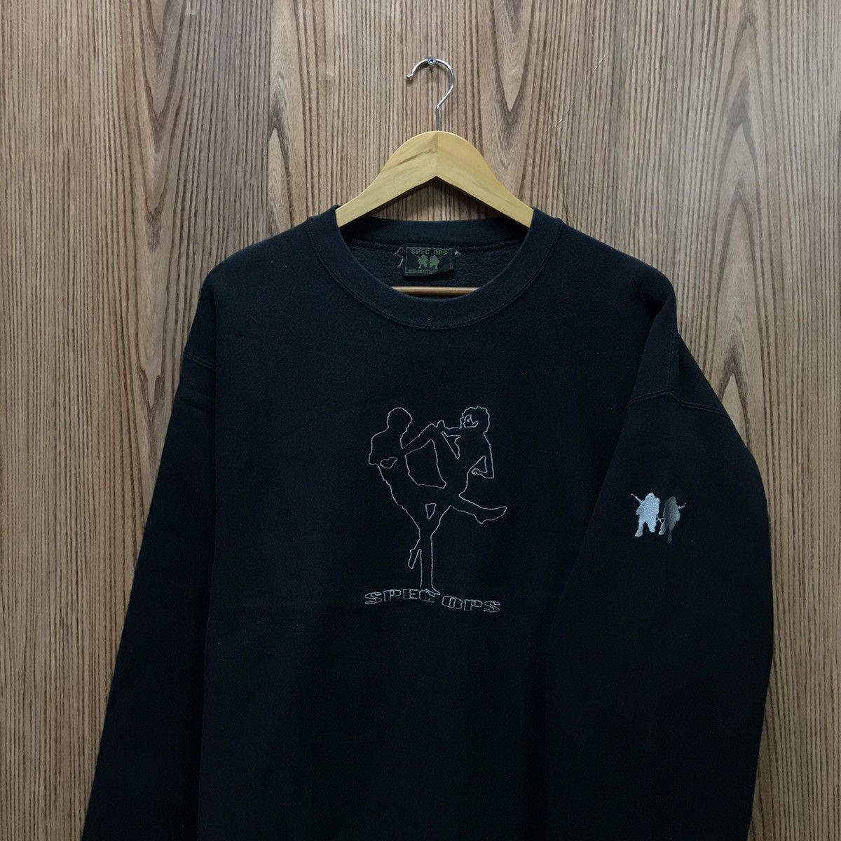 Other Vintage Spec Ops Sweatshirt Embroidery Big Logo Fighting Size US L / EU 52-54 / 3 - 2 Thumbnail