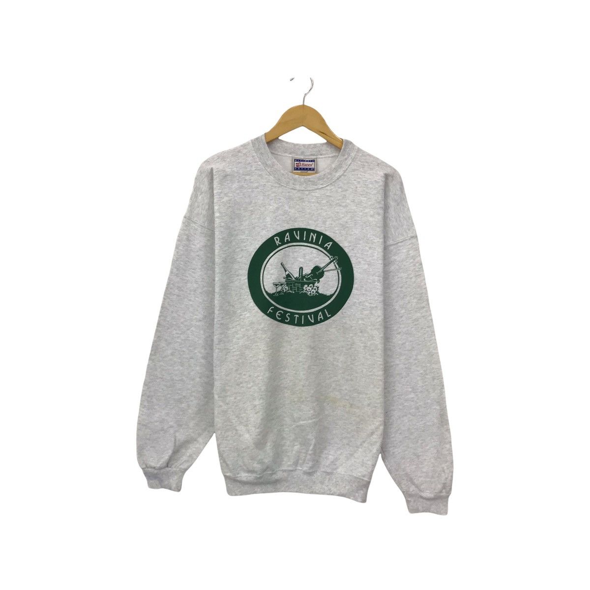 Hanes × Vintage Vintage Ravinia Festival Sweatshirt Big Logo Pullover Jumper Size US L / EU 52-54 / 3 - 1 Thumbnail