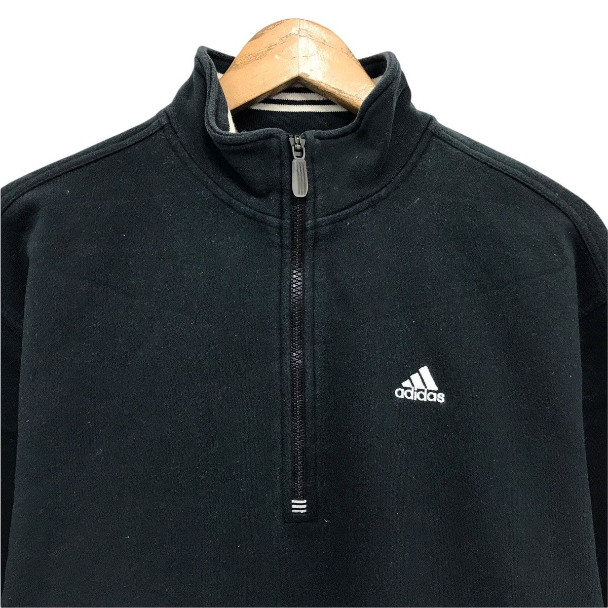 Adidas × Vintage Vintage Adidas Small Logo Half Zipper Sweatshirt Size US M / EU 48-50 / 2 - 2 Thumbnail