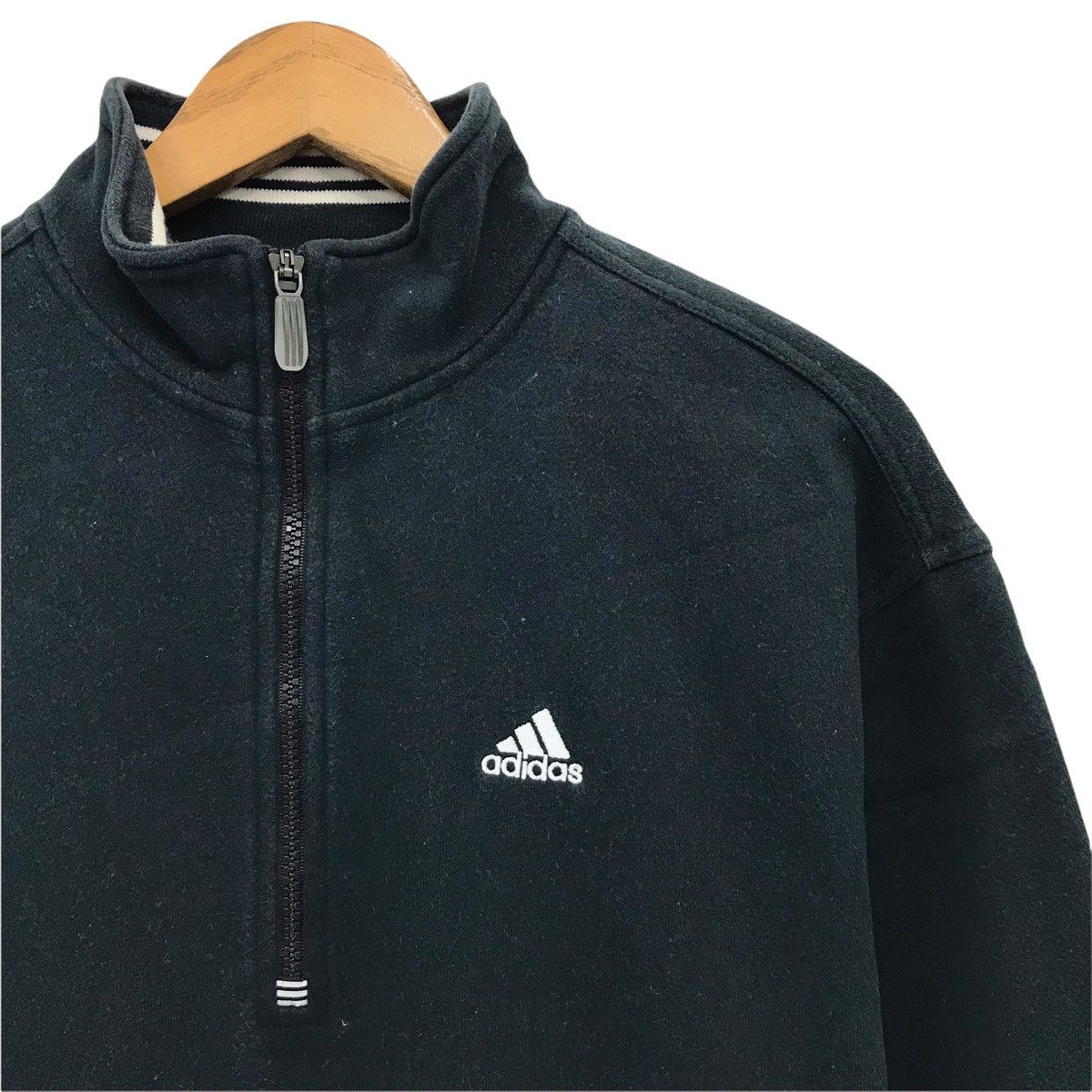 Adidas × Vintage Vintage Adidas Small Logo Half Zipper Sweatshirt Size US M / EU 48-50 / 2 - 3 Thumbnail