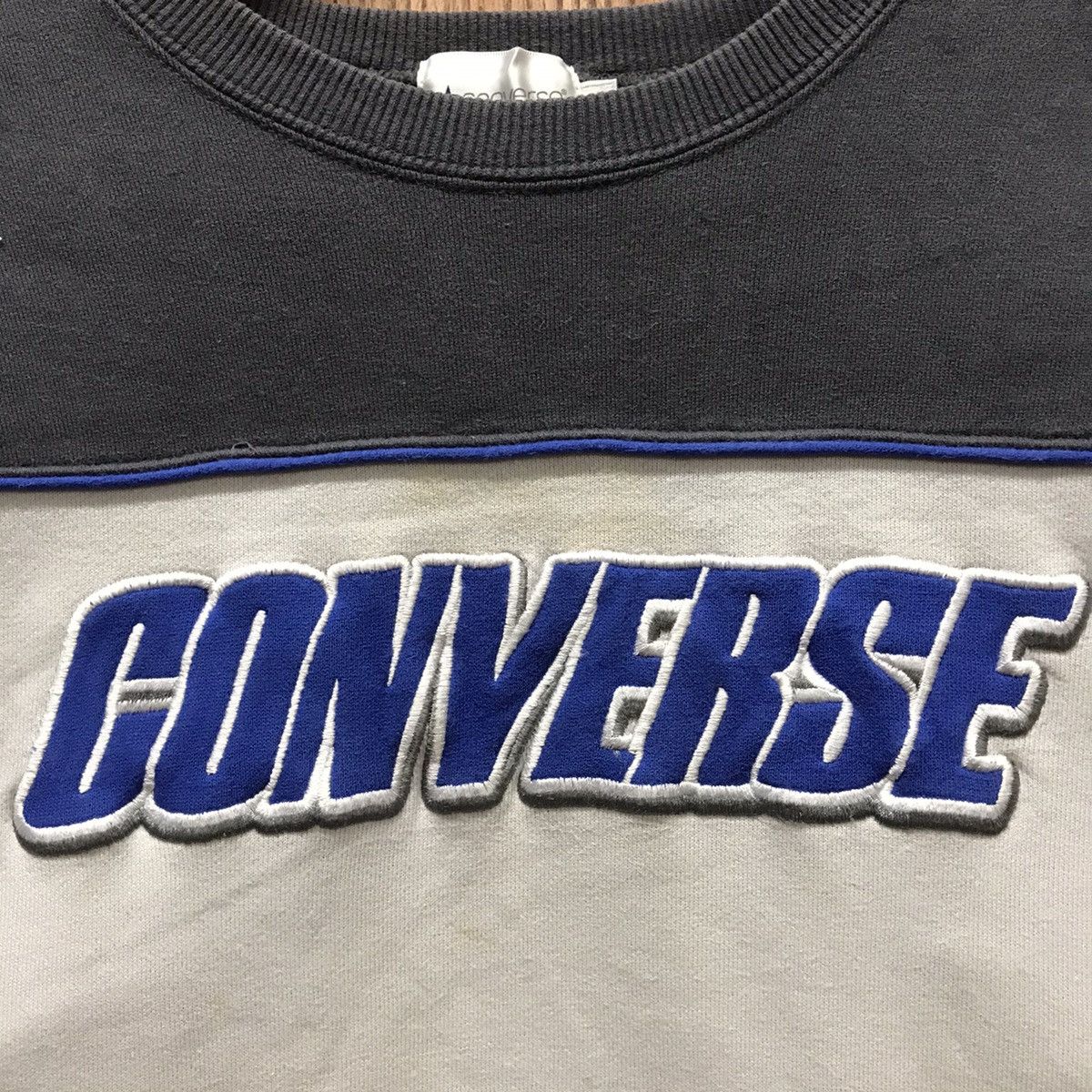 Converse × Vintage Vintage Converse Sweatshirt Embroidery Spellout Converse Size US M / EU 48-50 / 2 - 3 Thumbnail